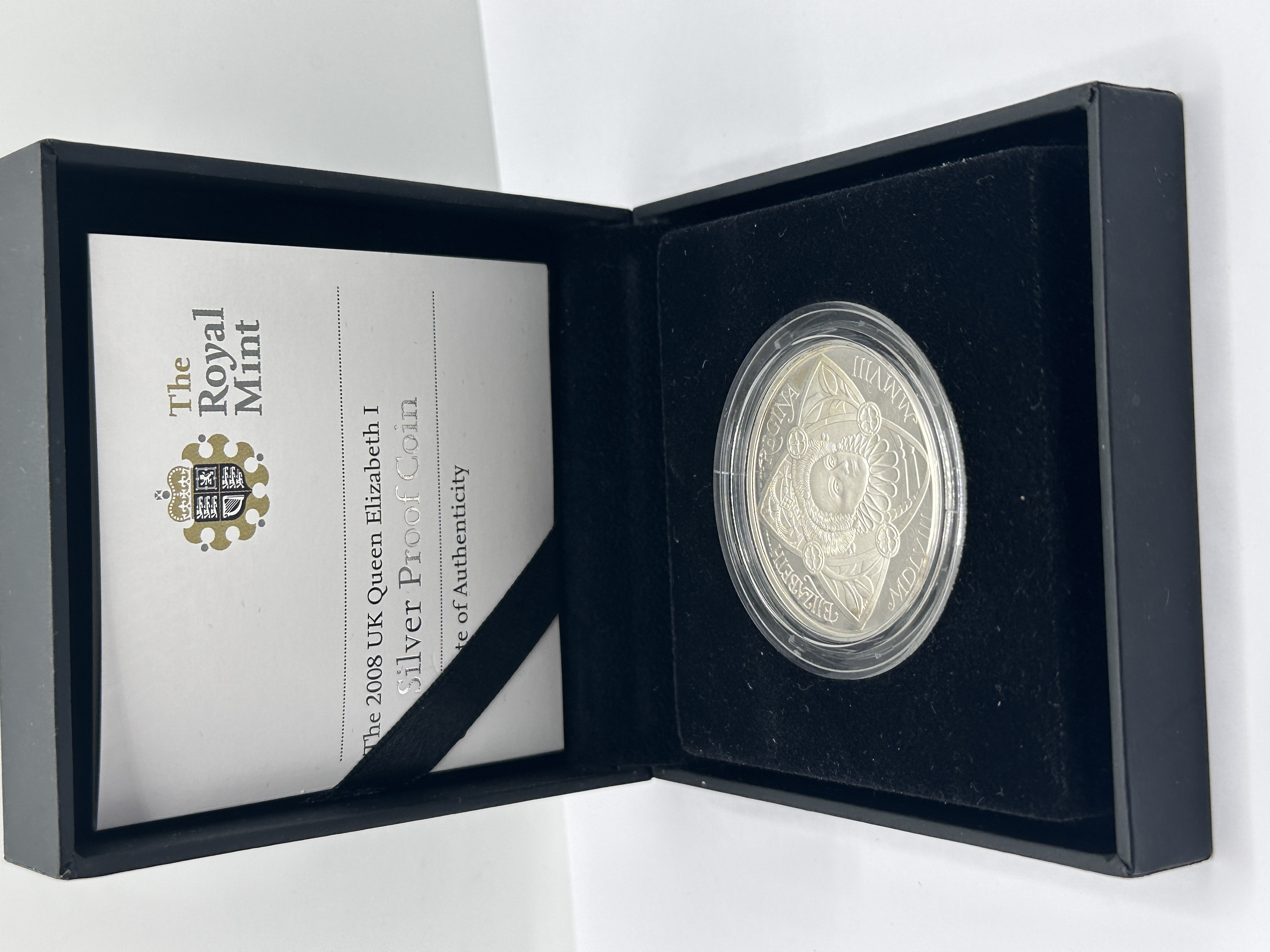 2008 UK Queen Elizabeth I £5 Silver Proof Coin