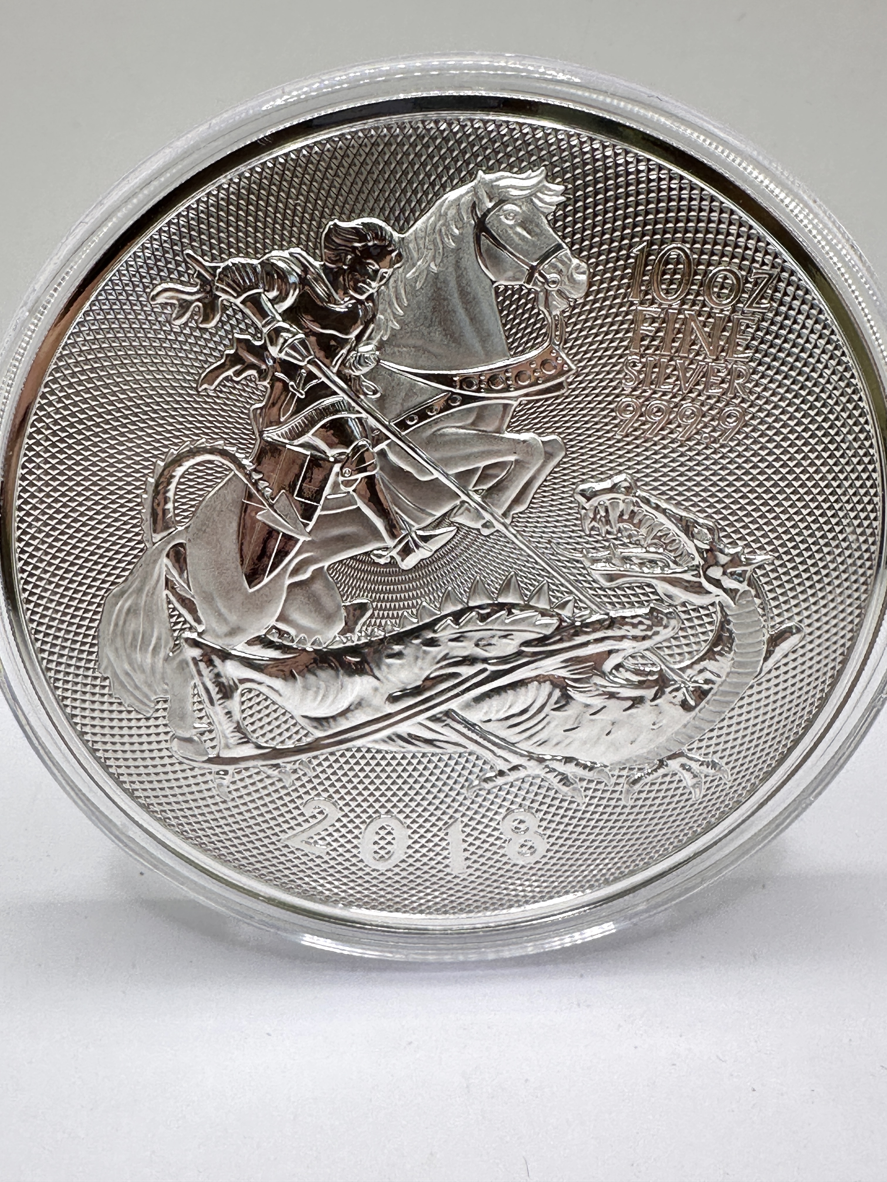 2018 Royal Mint Great Britain 10 oz Silver Valiant Coin