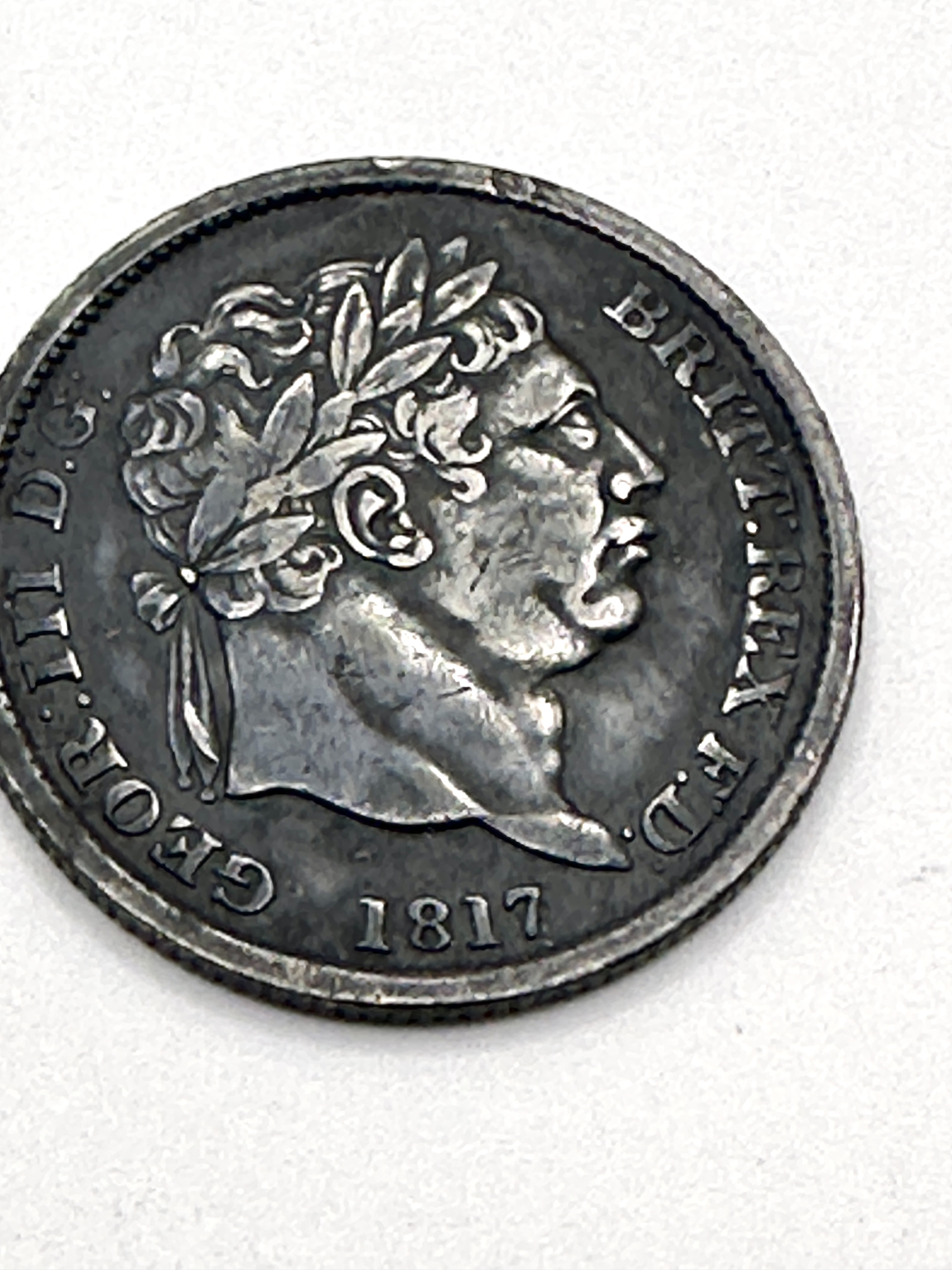 UK George III Silver Shilling, 1817