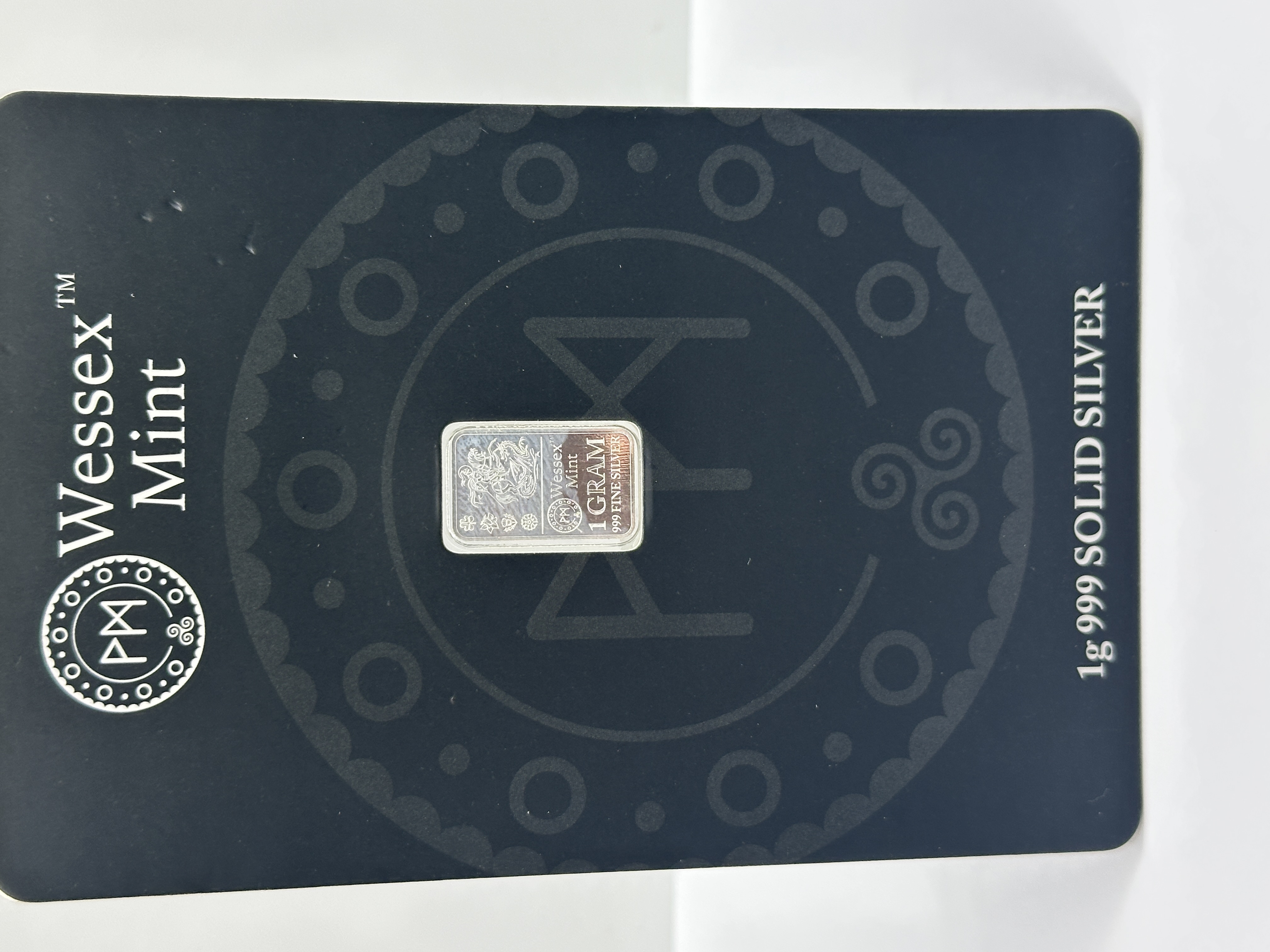 Wessex Mint 1 Gram .999 Fine Silver Bullion Bar