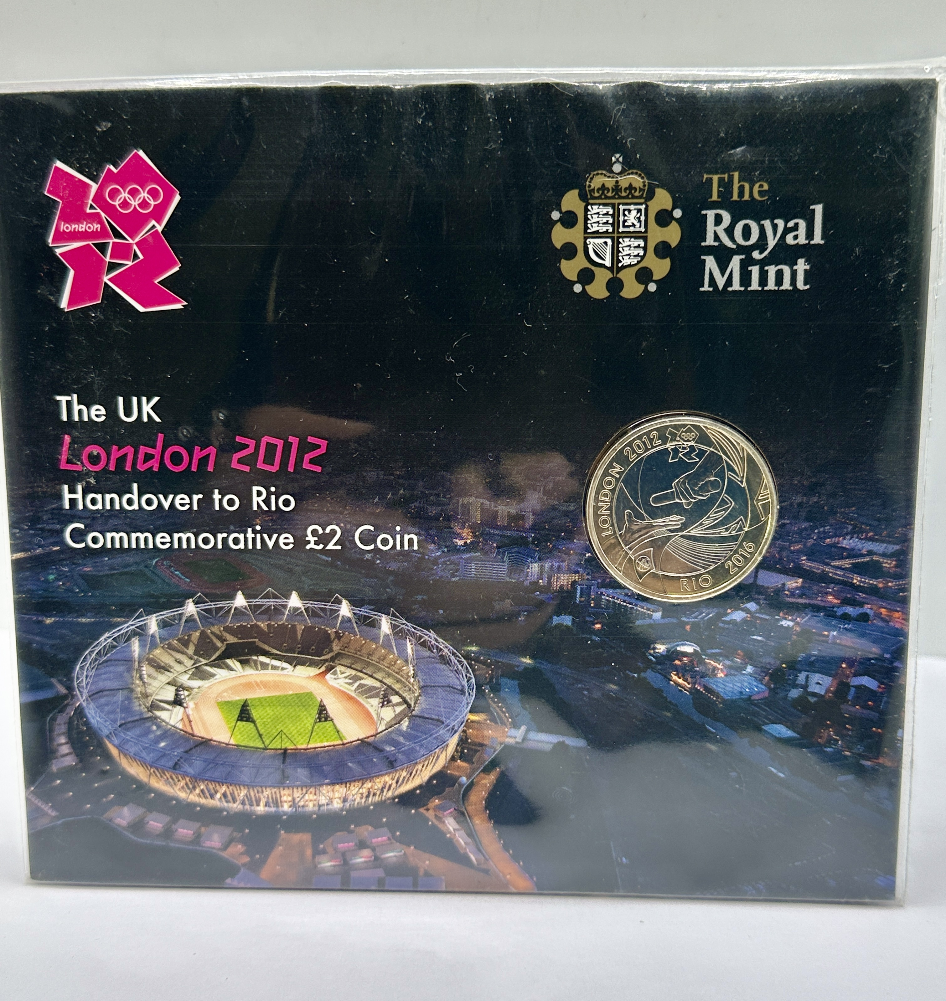 UK 2012 Handover to Rio Olympic Games Commemorative £2 Brilliant Uncirculated Coin