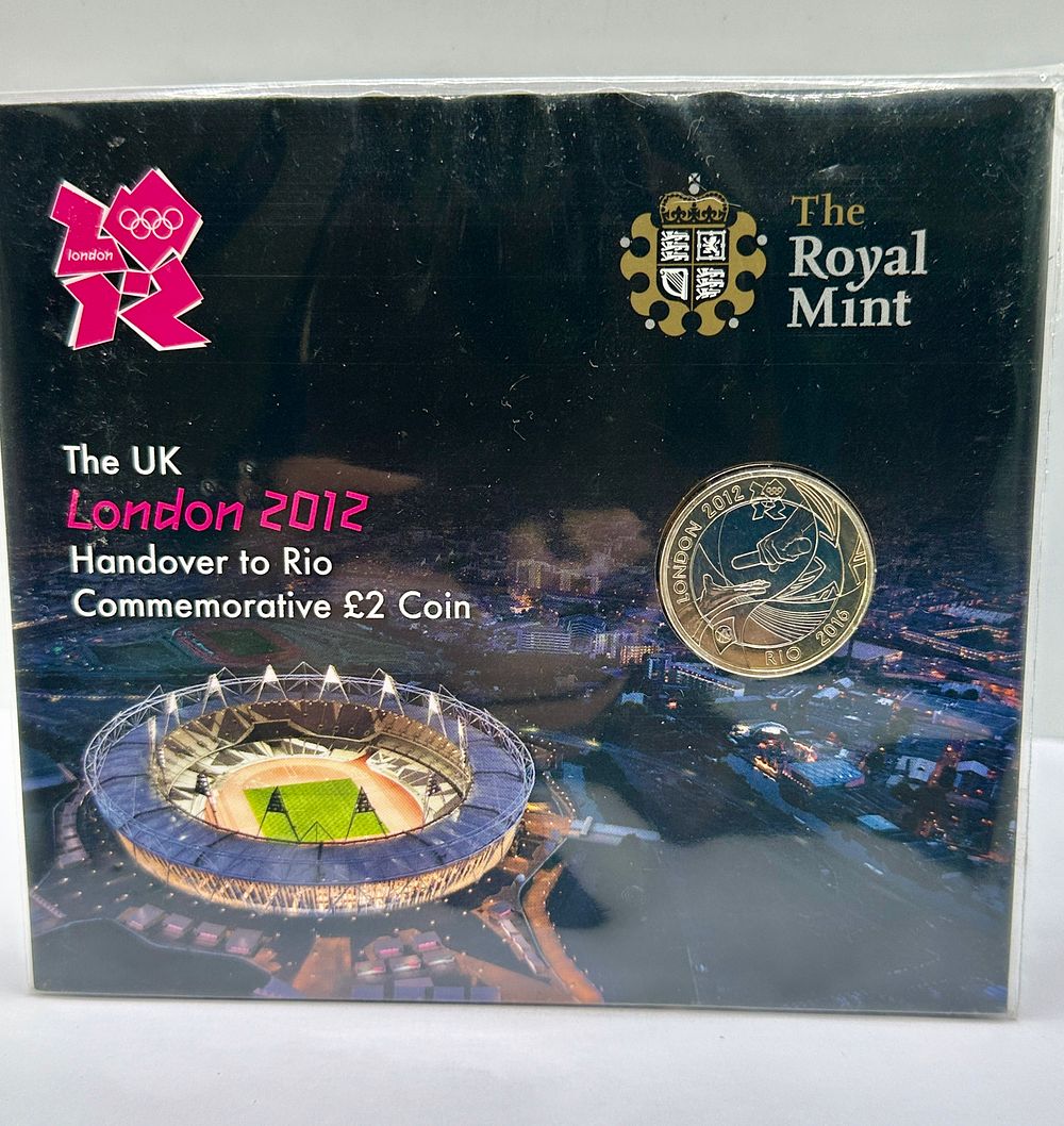 Lot 176: UK 2012 Handover to Rio Olympic Games Commemorative £2 Brilliant Uncirculated Coin