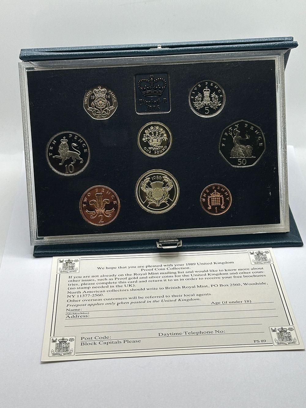 Lot 182: A 1986 UK Royal Mint Proof Coin Collection