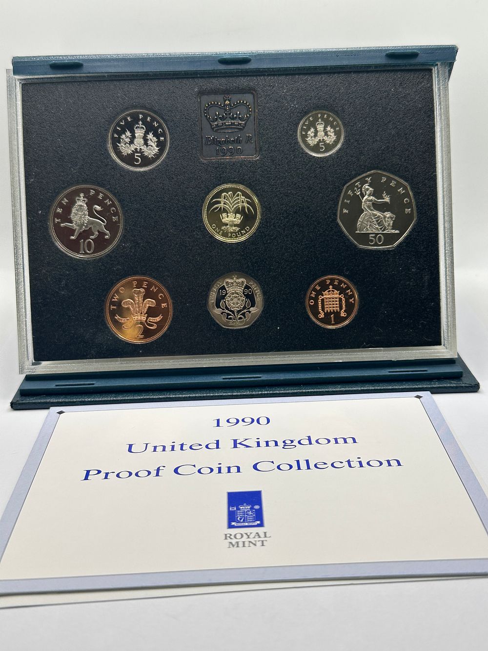 Lot 186: UK 1990 Royal Mint Proof Coin Collection