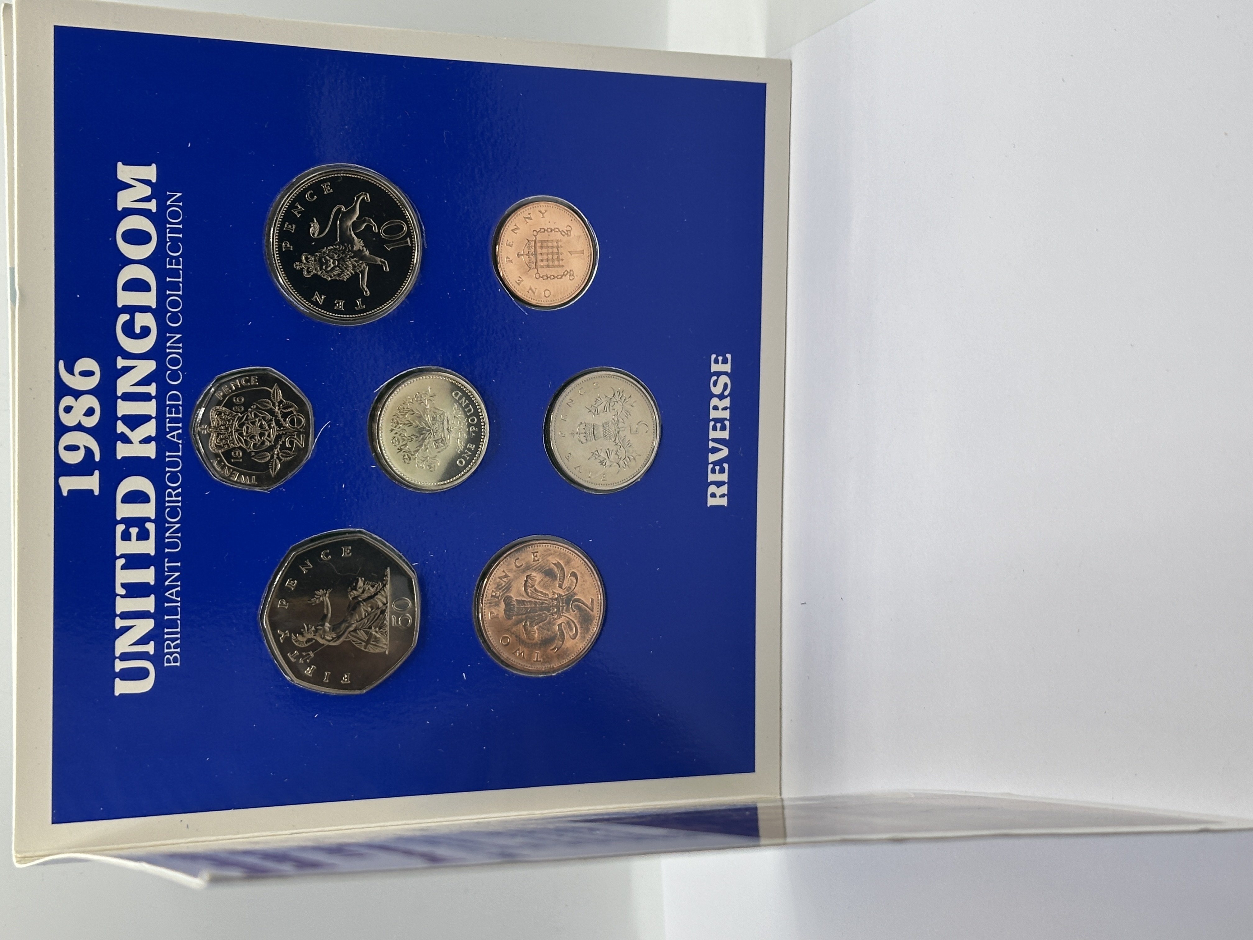 1986 UK Brilliant Uncirculated Coin Collection Bradford & Bingley Building Society Promotional Set