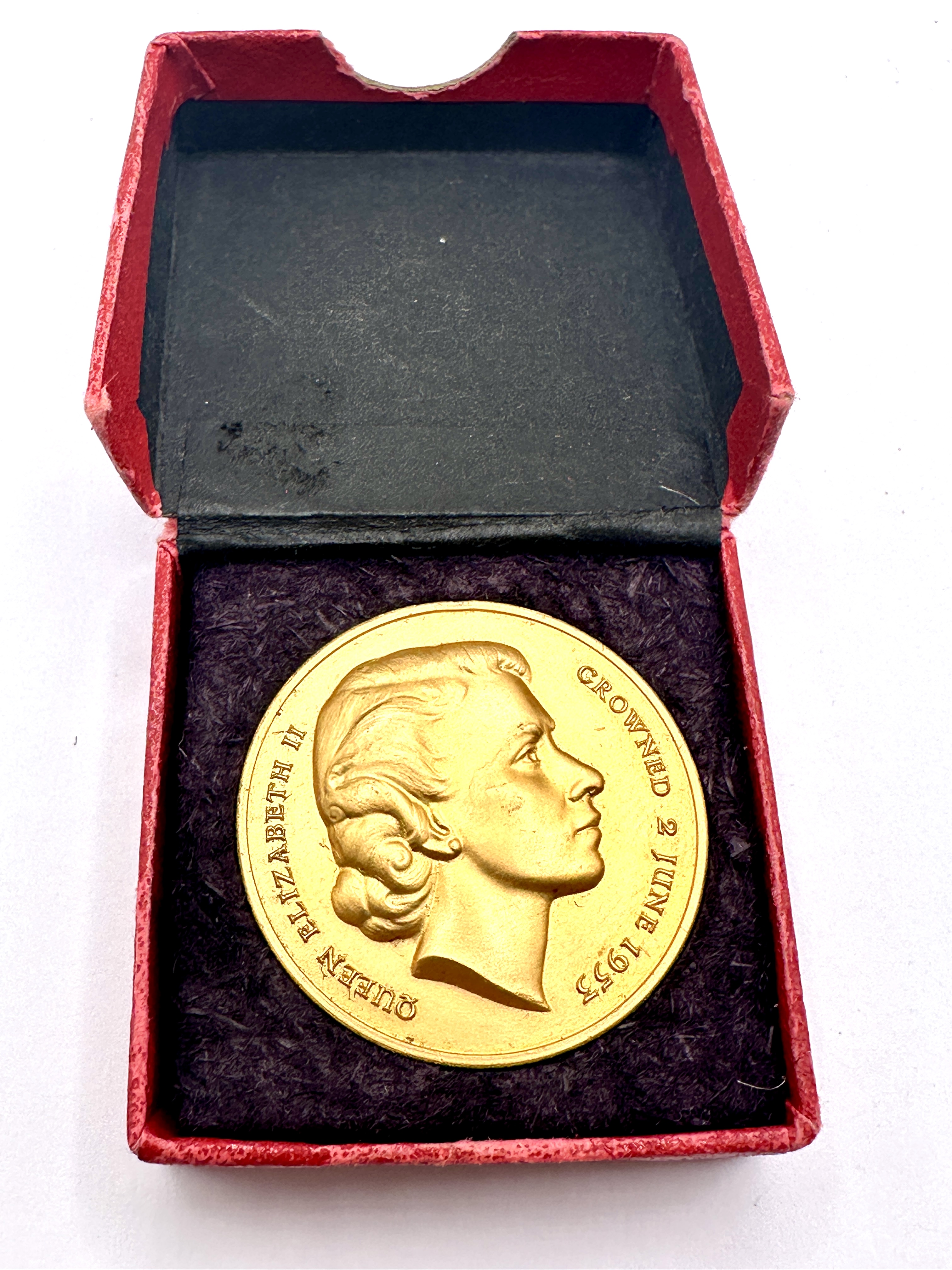 A 1953 Queen Elizabeth II Coronation Commemorative Medal by John Pinches London for the National Playing Fields Association