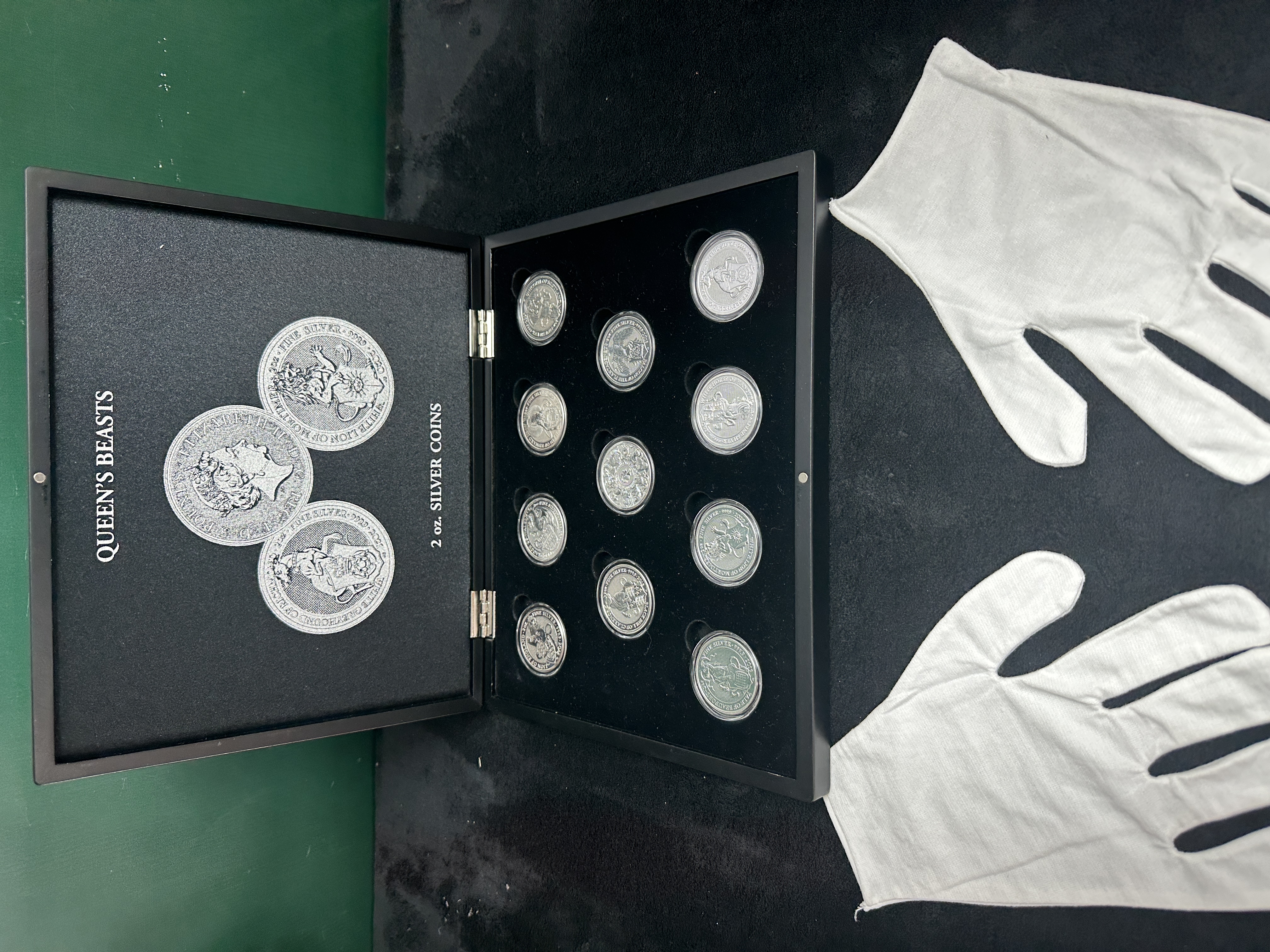 UK 2016-2021 Royal Mint Queen's Beasts 2oz Silver 11-Coin Set