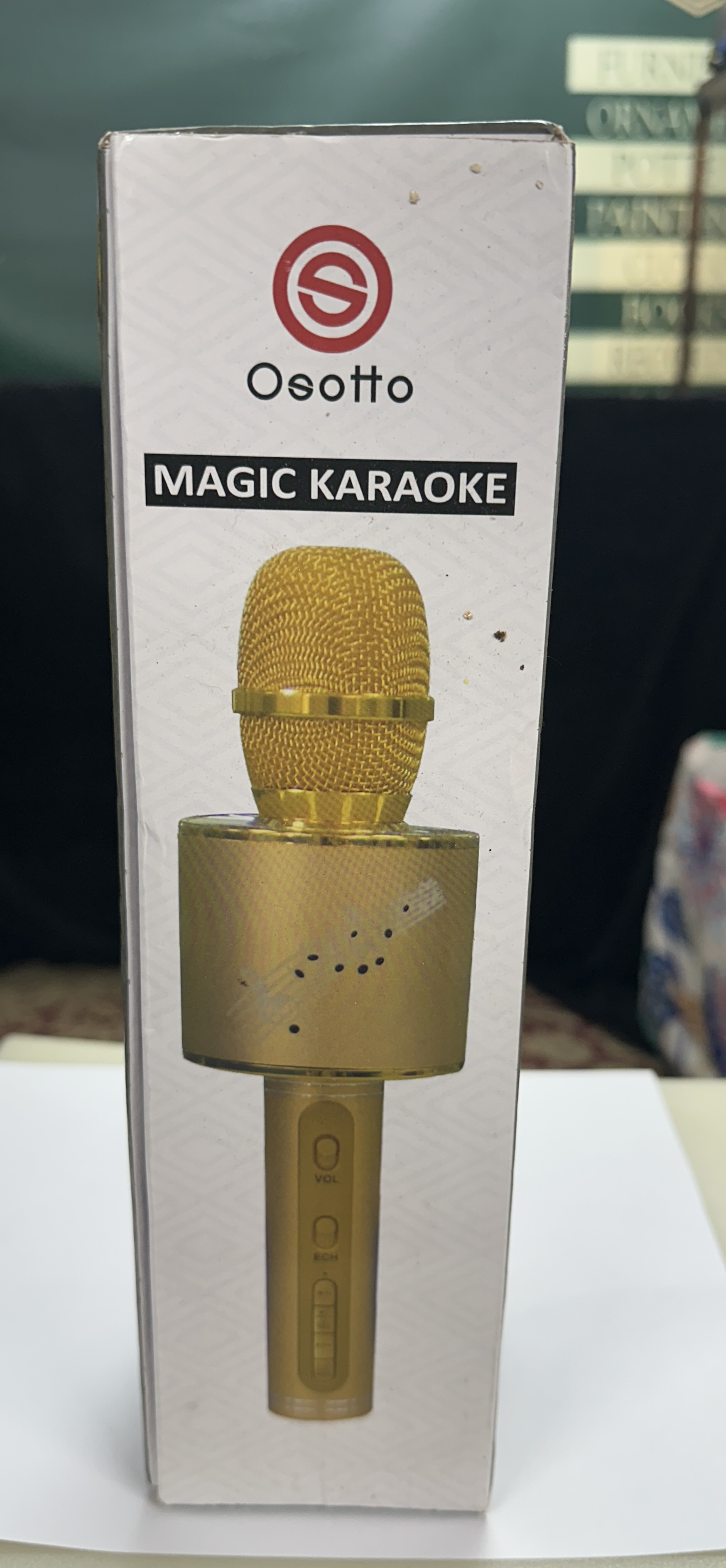 Osotto Magic Karaoke Wireless Handheld Microphone with Integrated Speaker