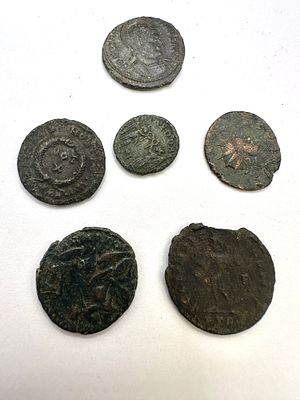 A Collection of Roman Imperial Bronze Coins Including Constantinian Dynasty Issues. A collection 