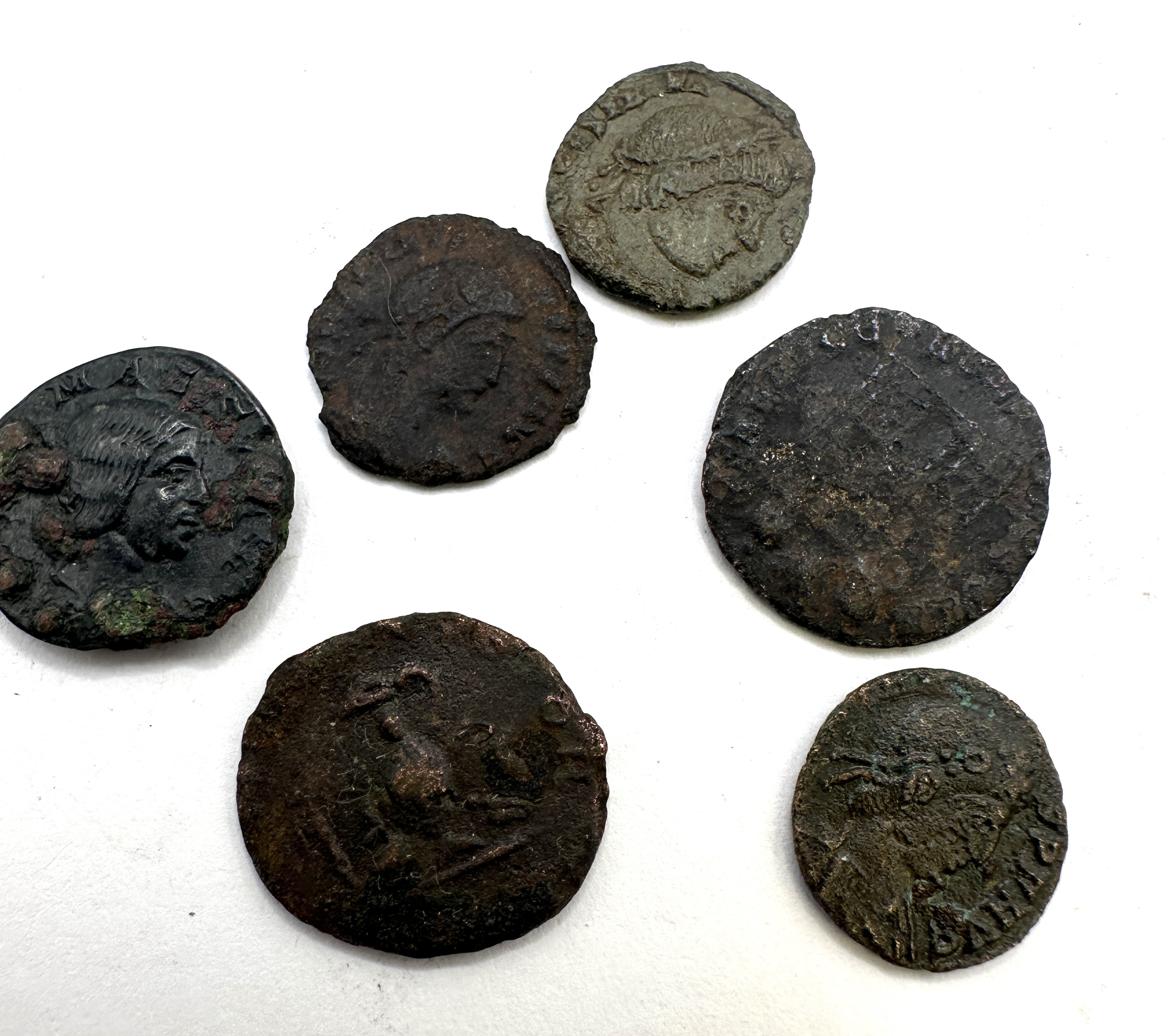 A Collection of Ancient Roman Bronze Coins, Constantine Dynasty