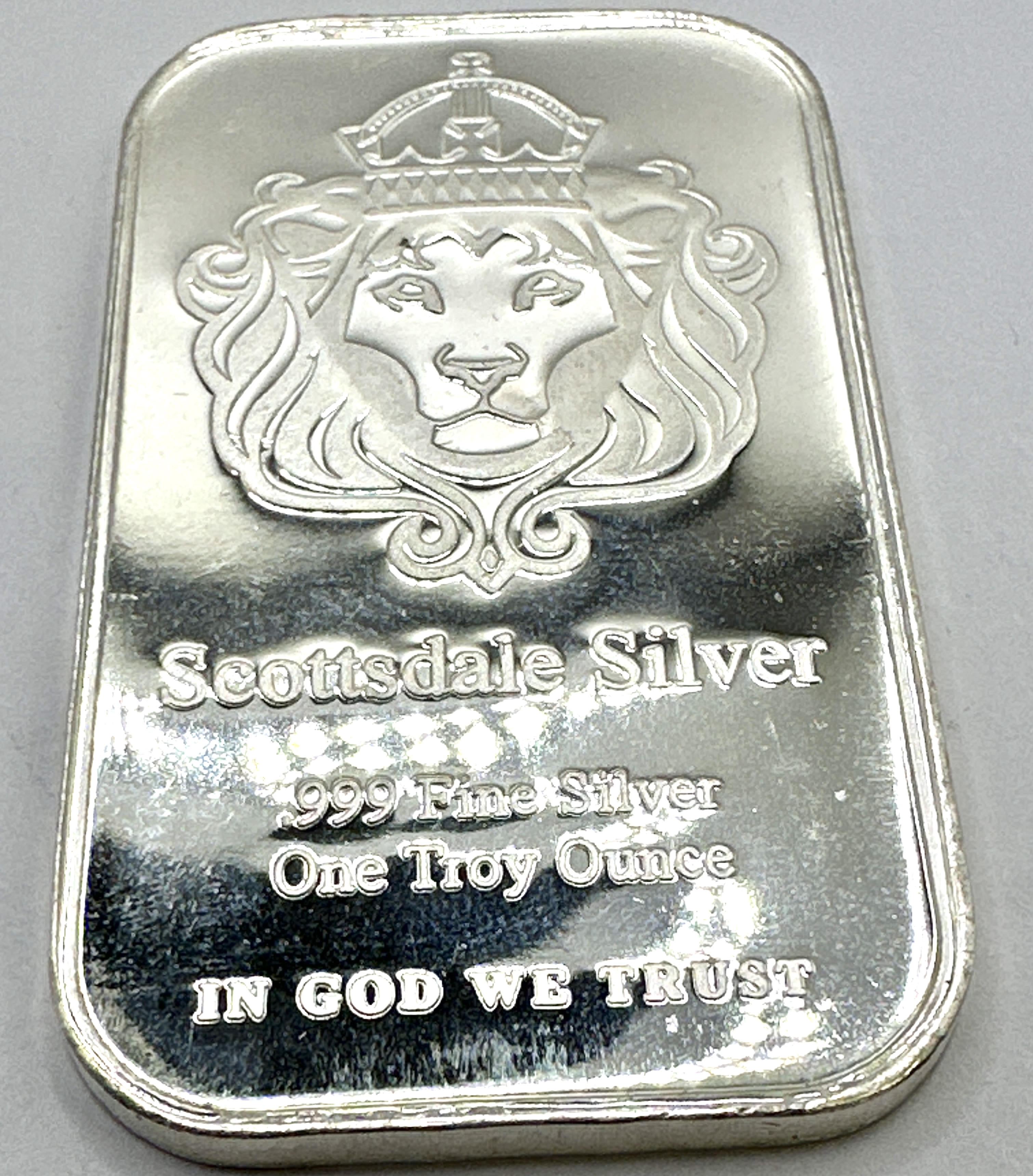 Scottsdale Mint One Troy Ounce .999 Fine Silver Bullion Bar