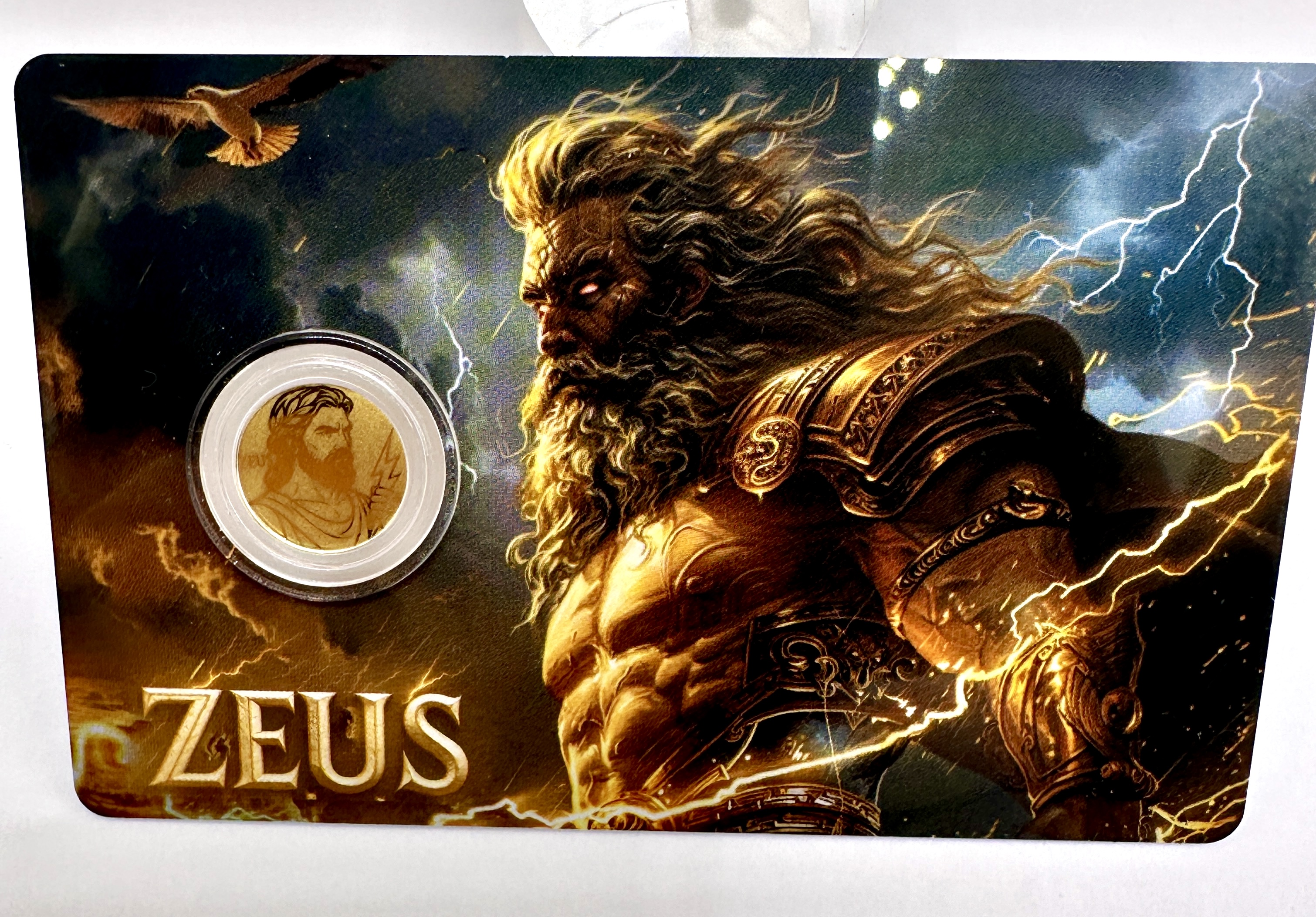 2025 NIUE 50 Cents Greek Mythology Zeus 1/1000 Troy Ounce Gold Coin