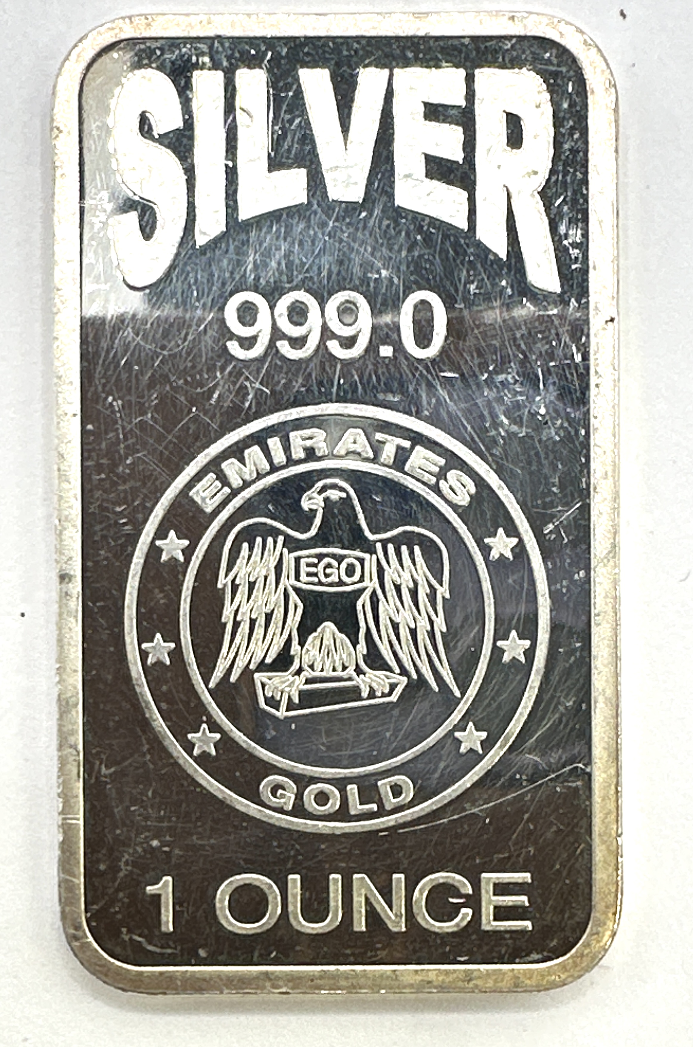 Emirates Gold 1 Troy Ounce 999.0 Fine Silver Bullion Bar