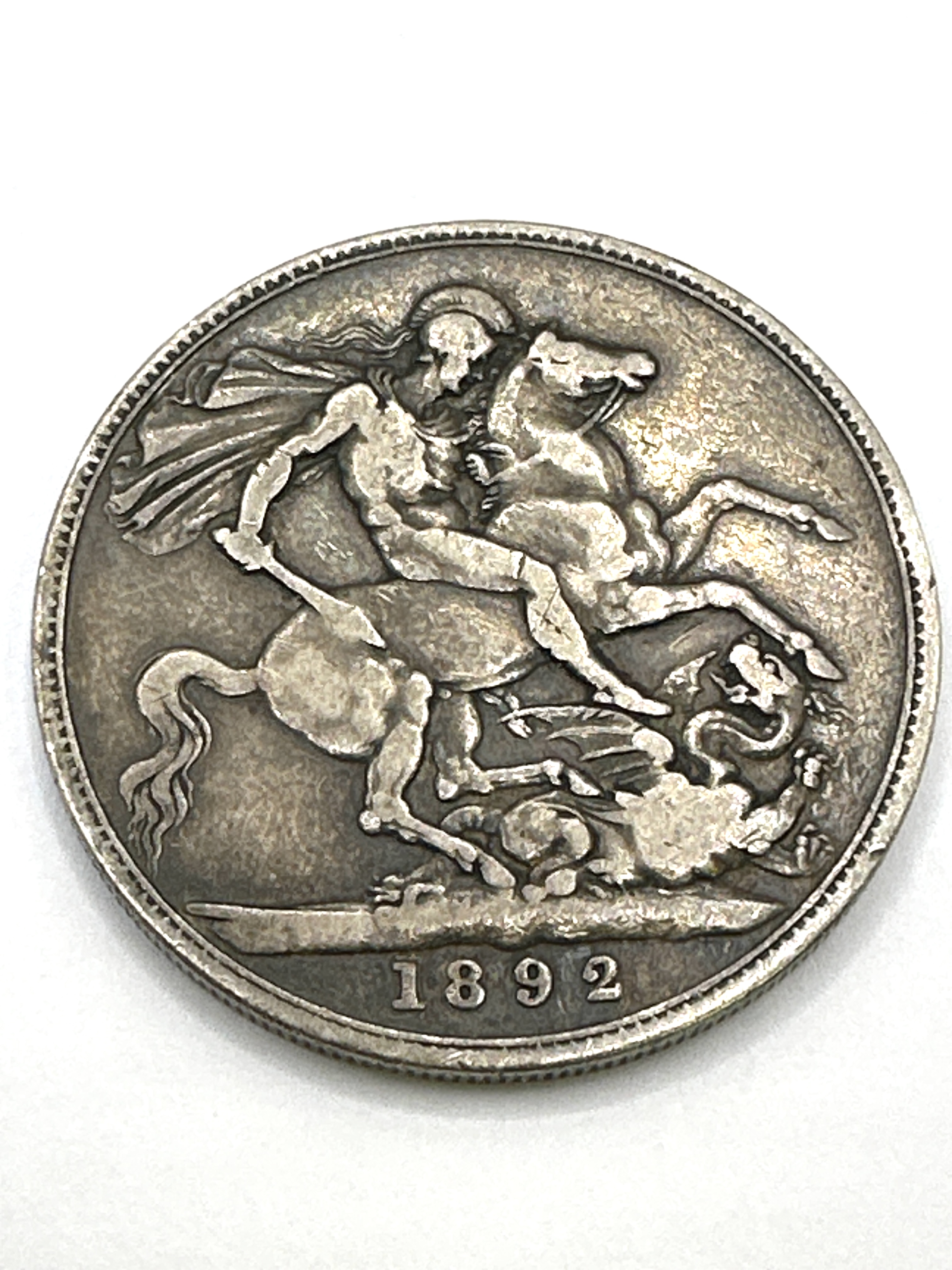 UK Silver Crown 1892 Victoria Jubilee Head