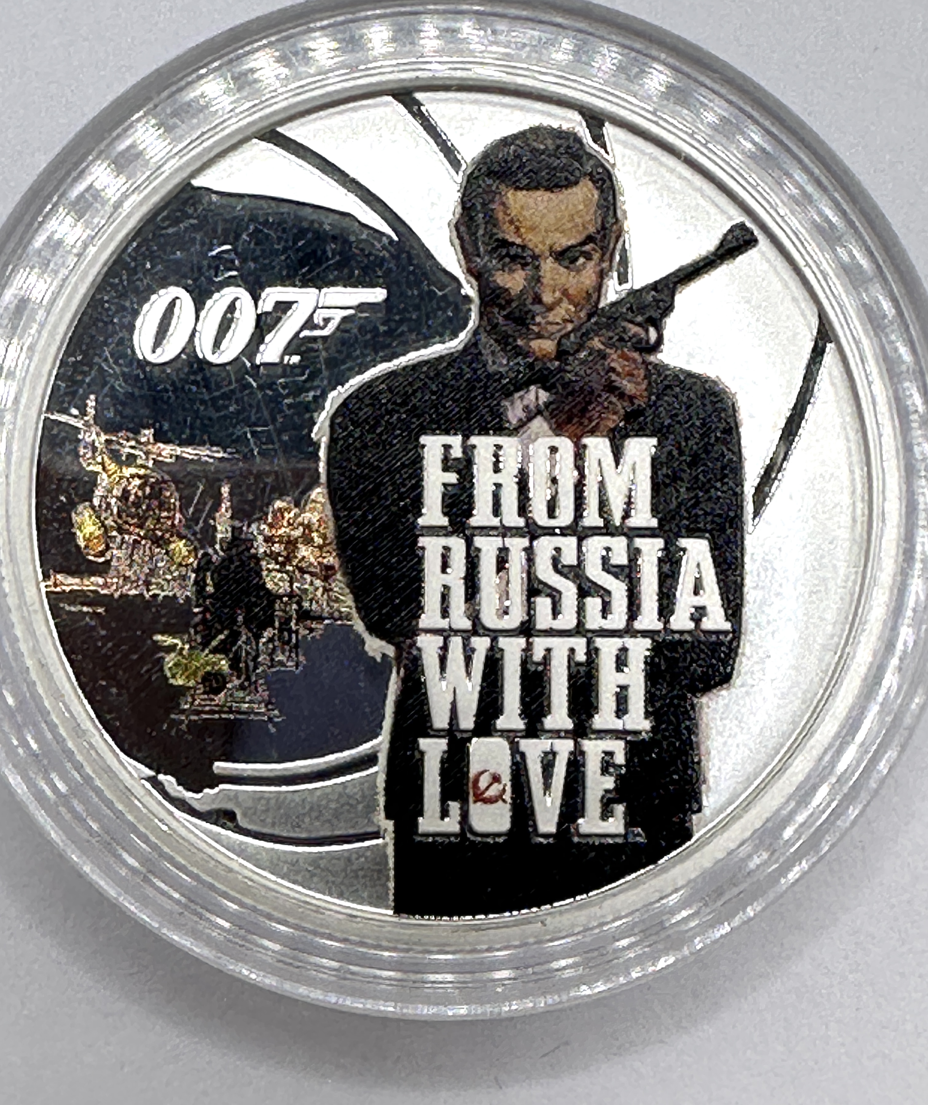 2021 Tuvalu 50 Cents James Bond From Russia With Love 1/2oz Silver Coin