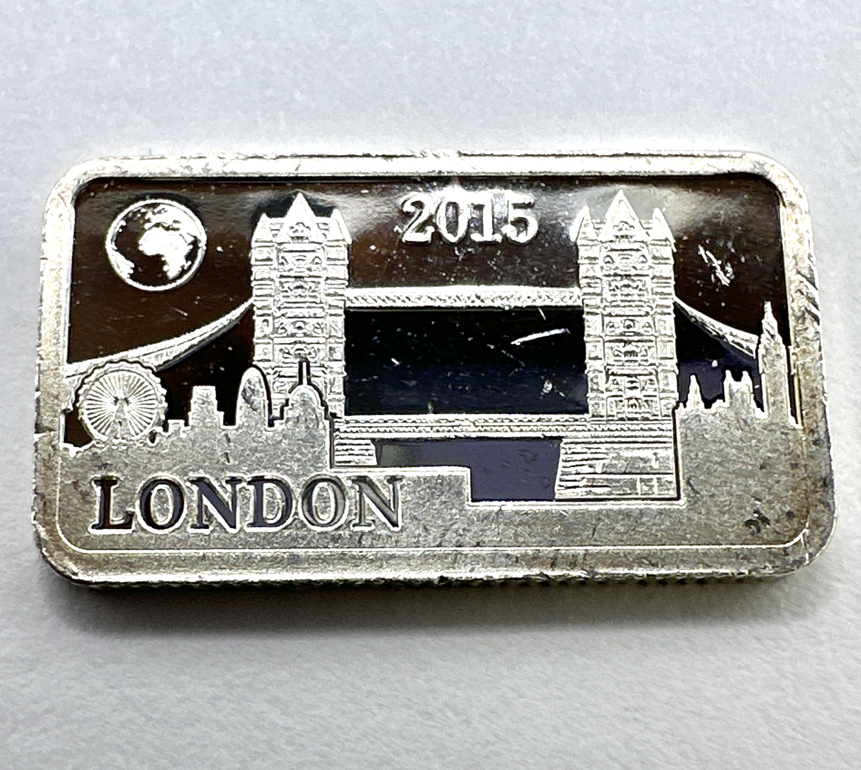 Solomon Islands 2015 London Landmarks Tower Bridge Silver Half Dollar