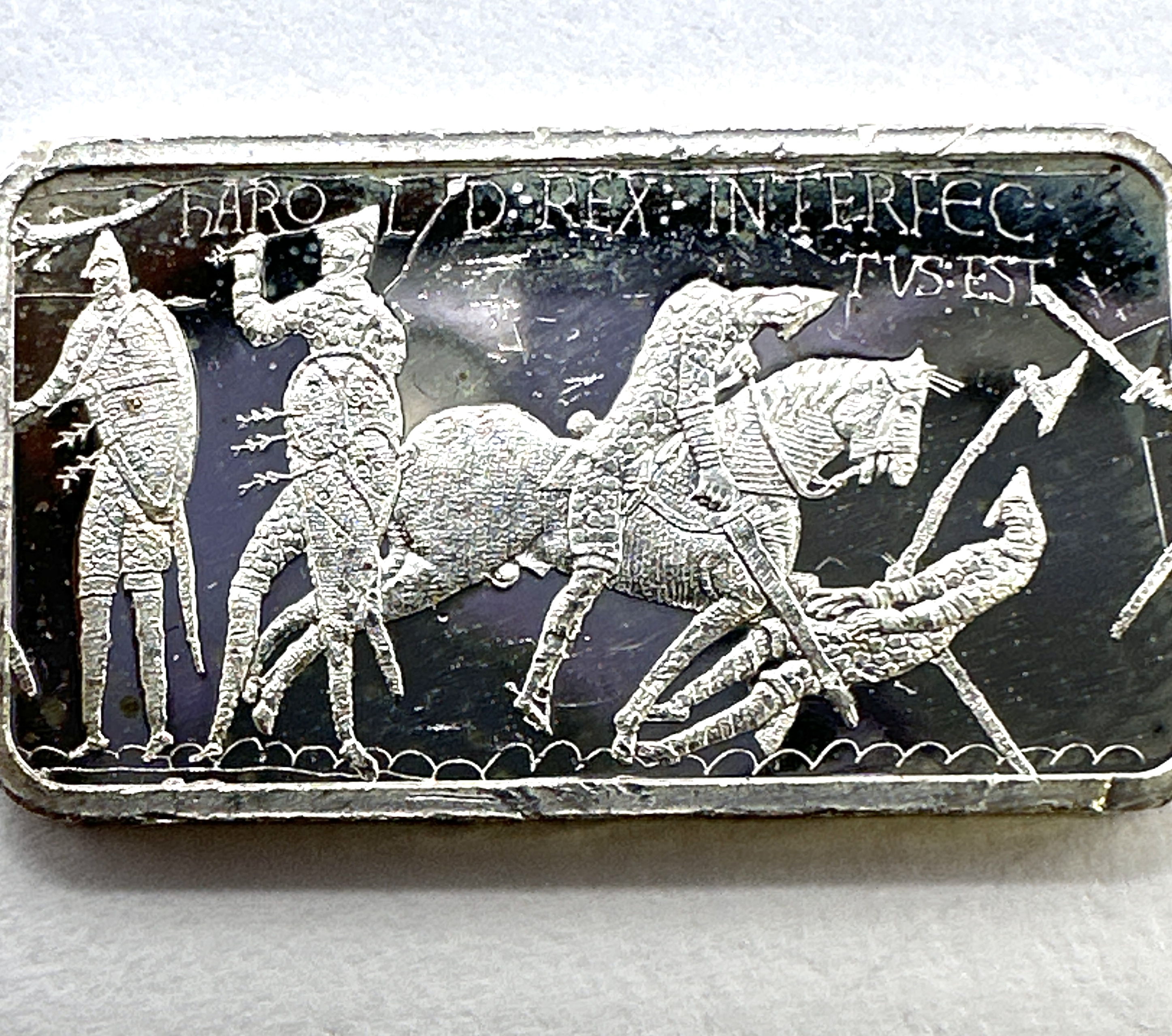 2016 Bailiwick of Jersey Battle of Hastings 950th Anniversary Silver Fifty Pence Ingot