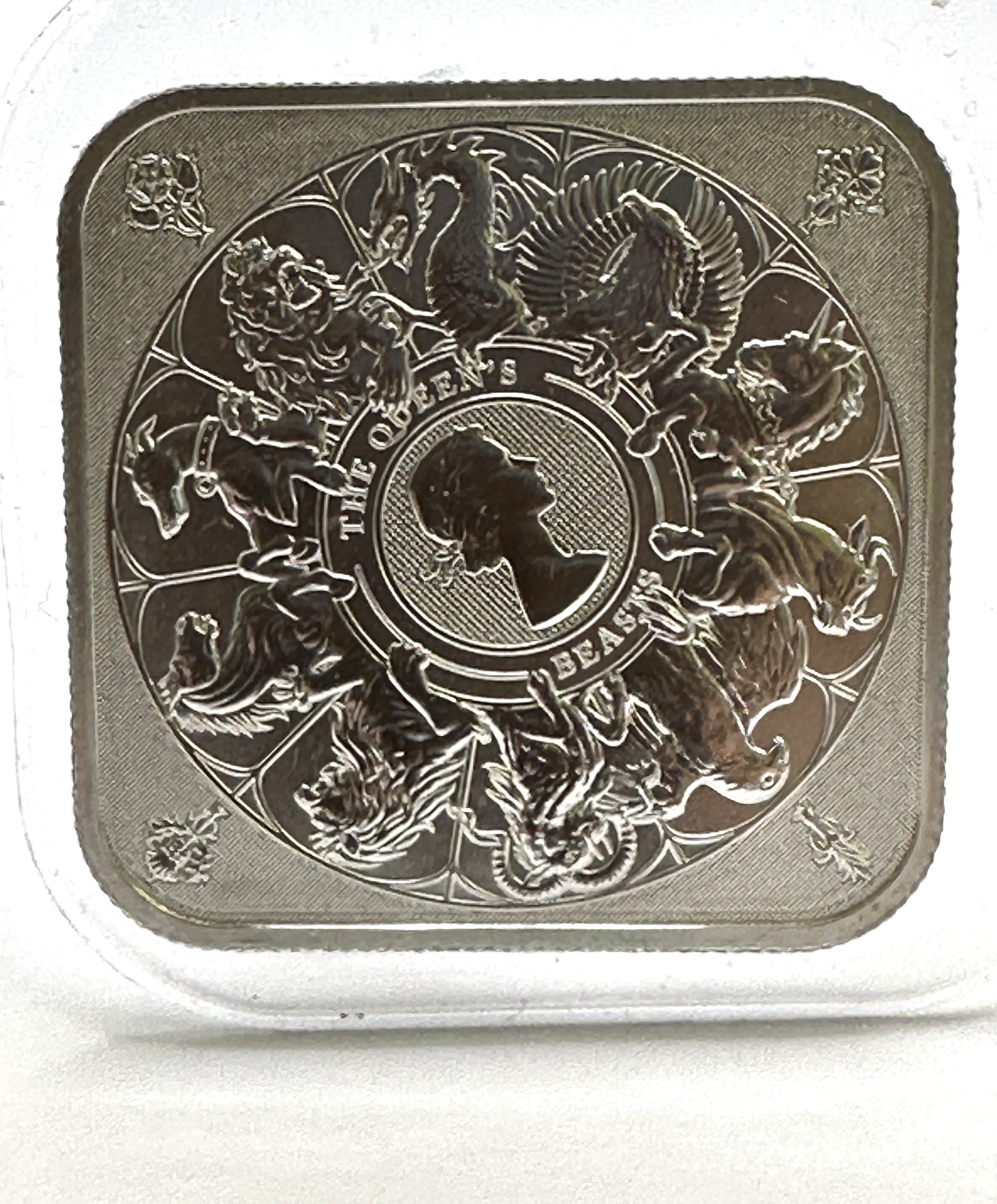 The Royal Mint The Queen's Beasts 1 oz Silver Completer Bar .9999 Fine Silver
