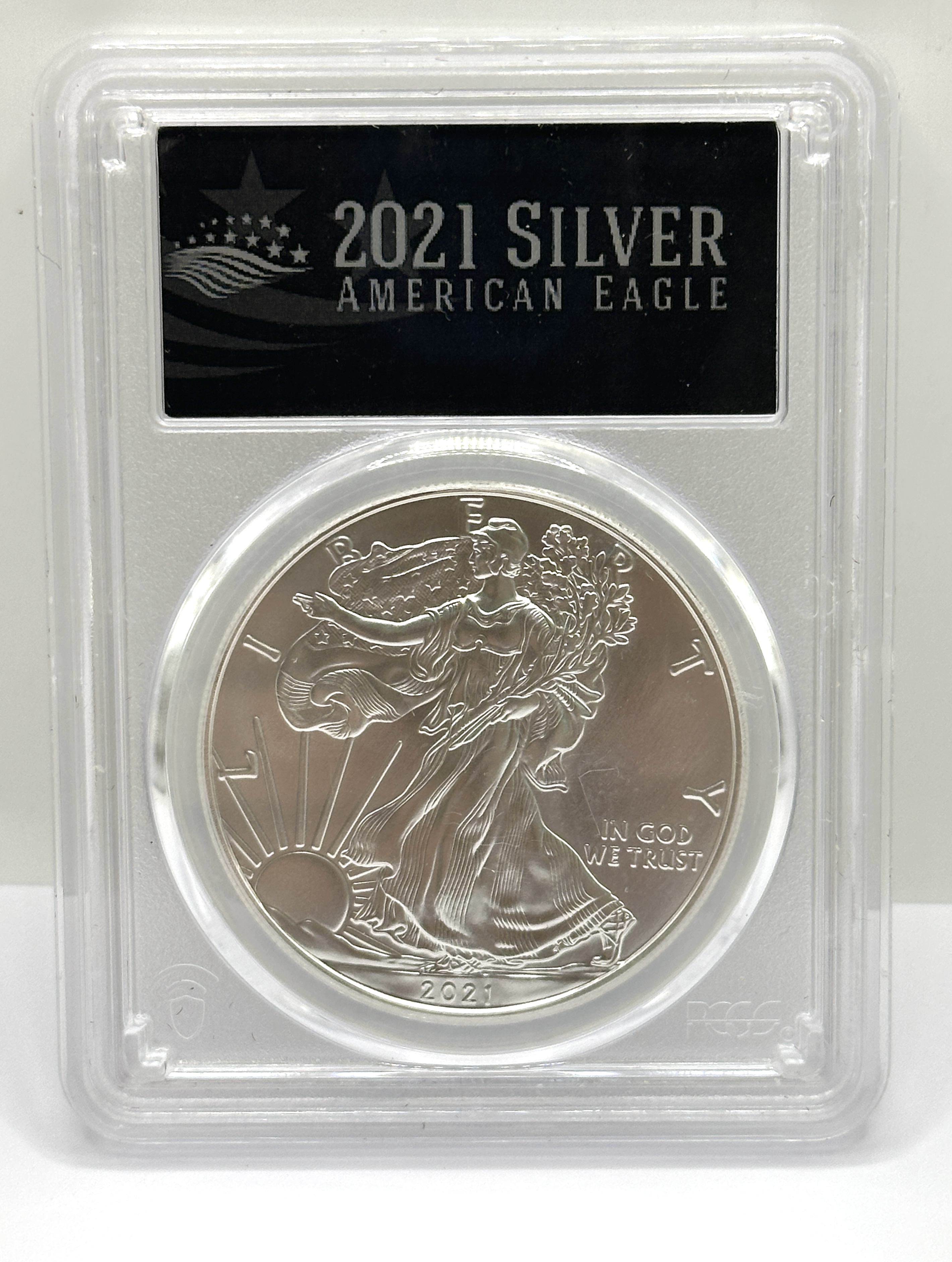 2021 US $1 Silver Eagle Type 1 PCGS MS70 First Strike