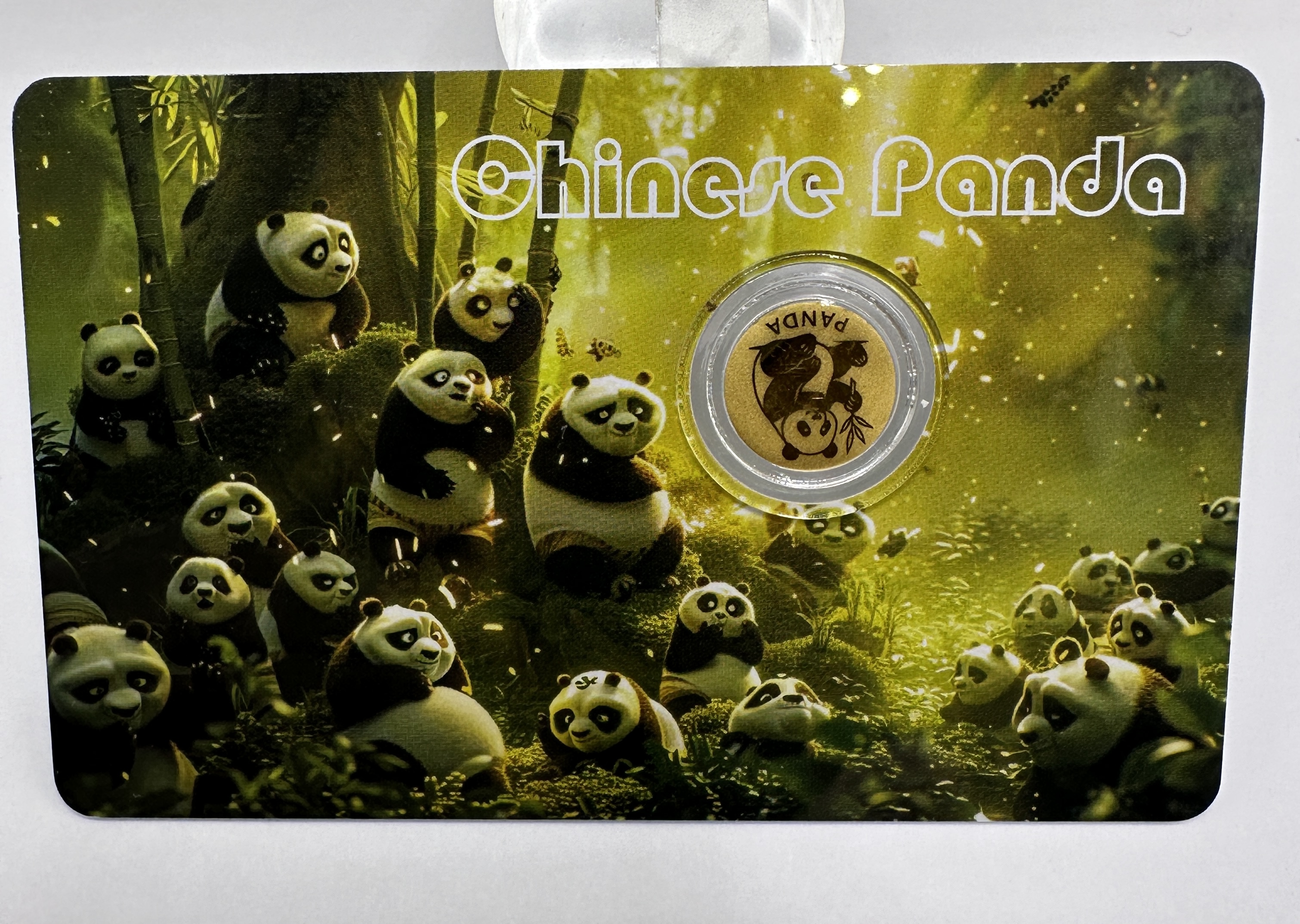 NIUE 50 Cents 1/1000 oz .9999 Gold Chinese Panda Coin