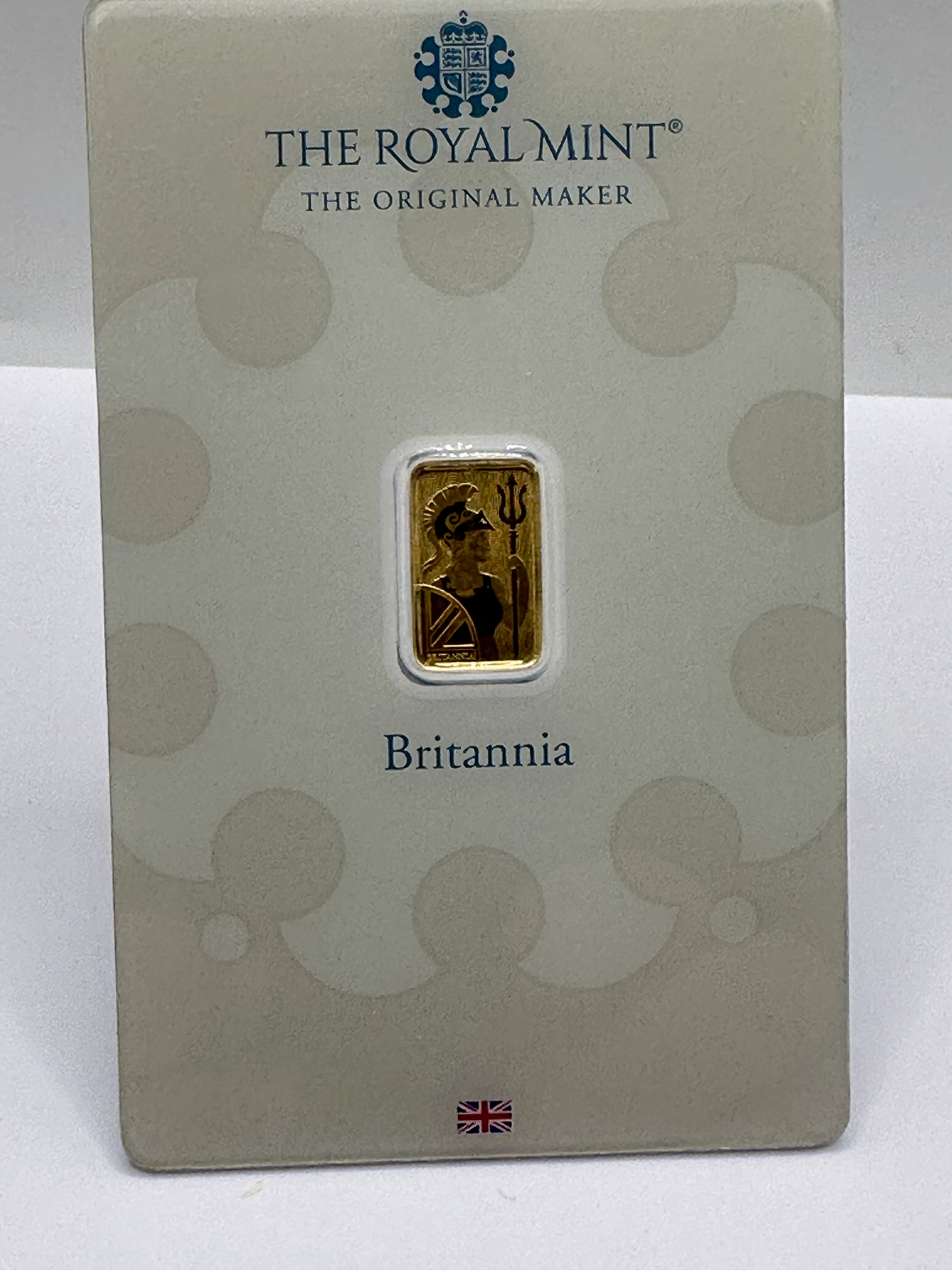 The Royal Mint 1 Gram Britannia 999.9 Fine Gold Bar