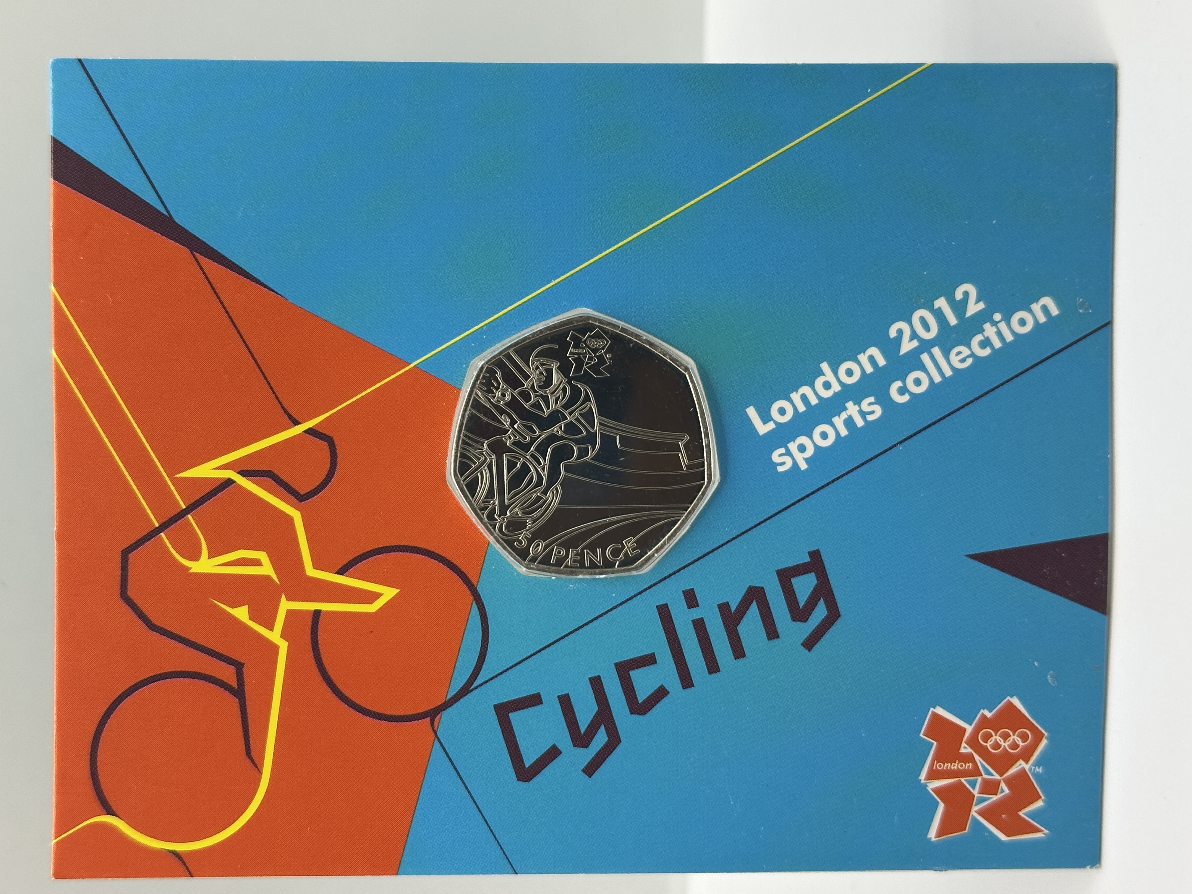 UK 2011 London 2012 Olympic Games Cycling 50p Coin