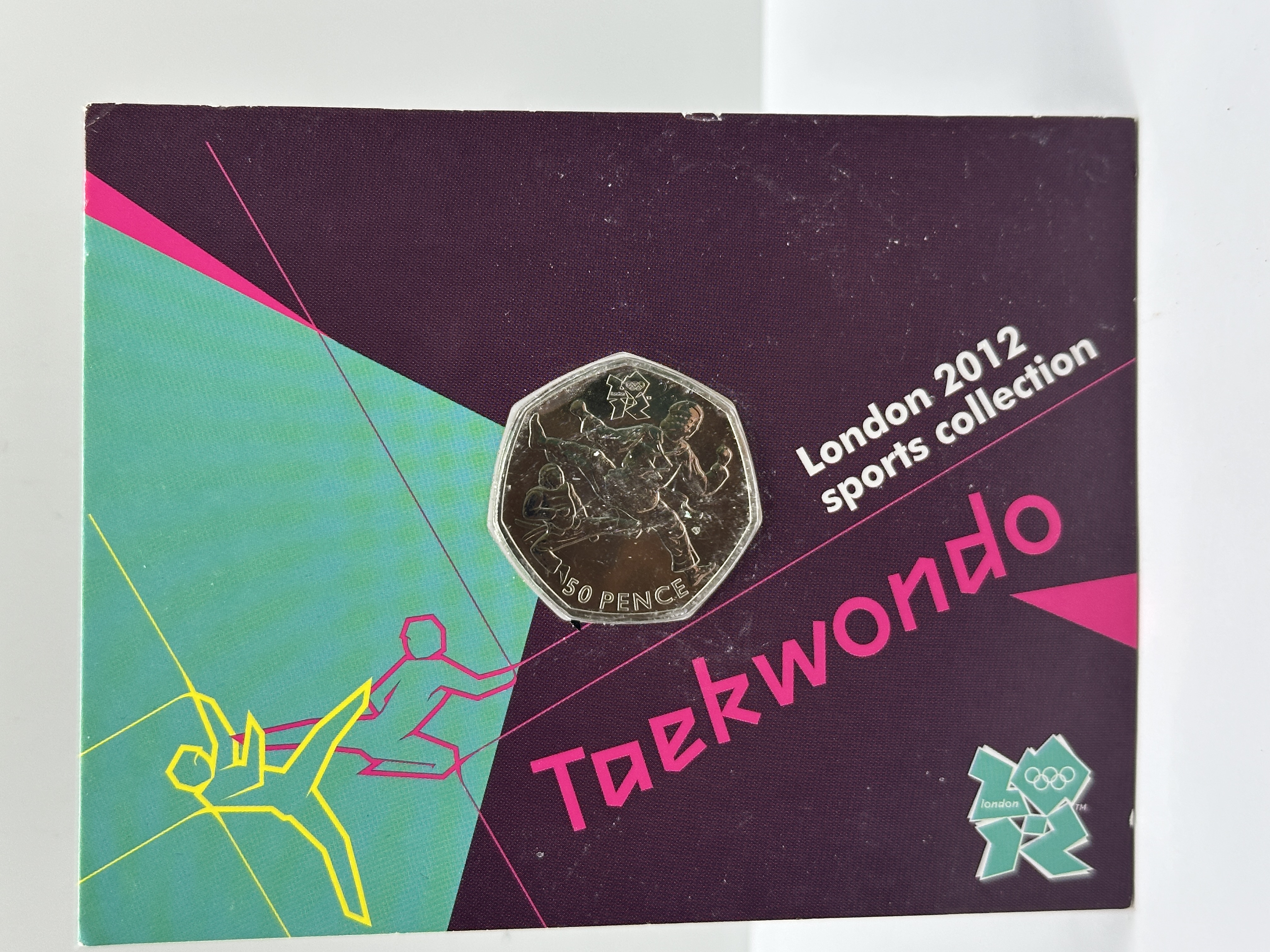 UK 2011 Royal Mint London 2012 Olympic Sports Collection Taekwondo 50p Coin in Presentation Pack