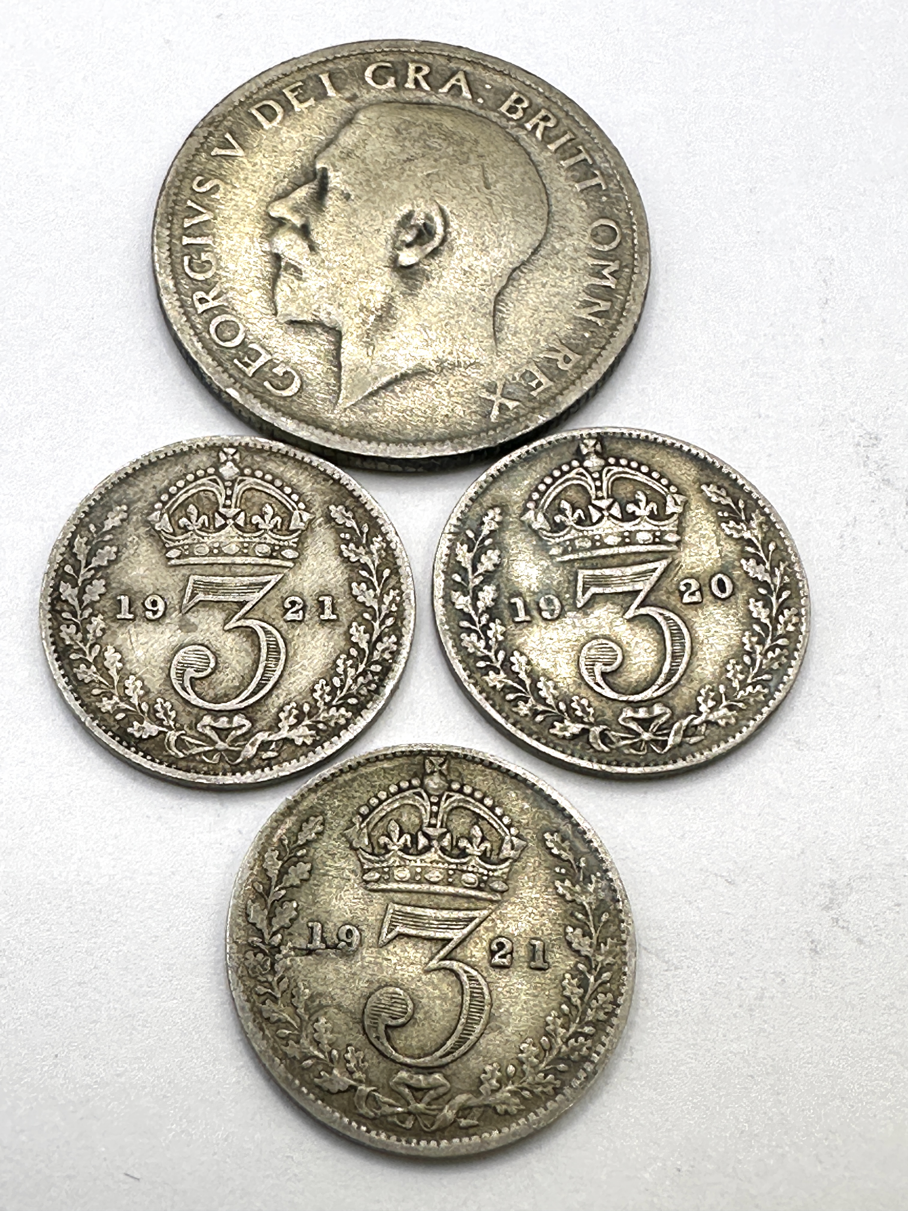 A Group of UK George V Silver Coins