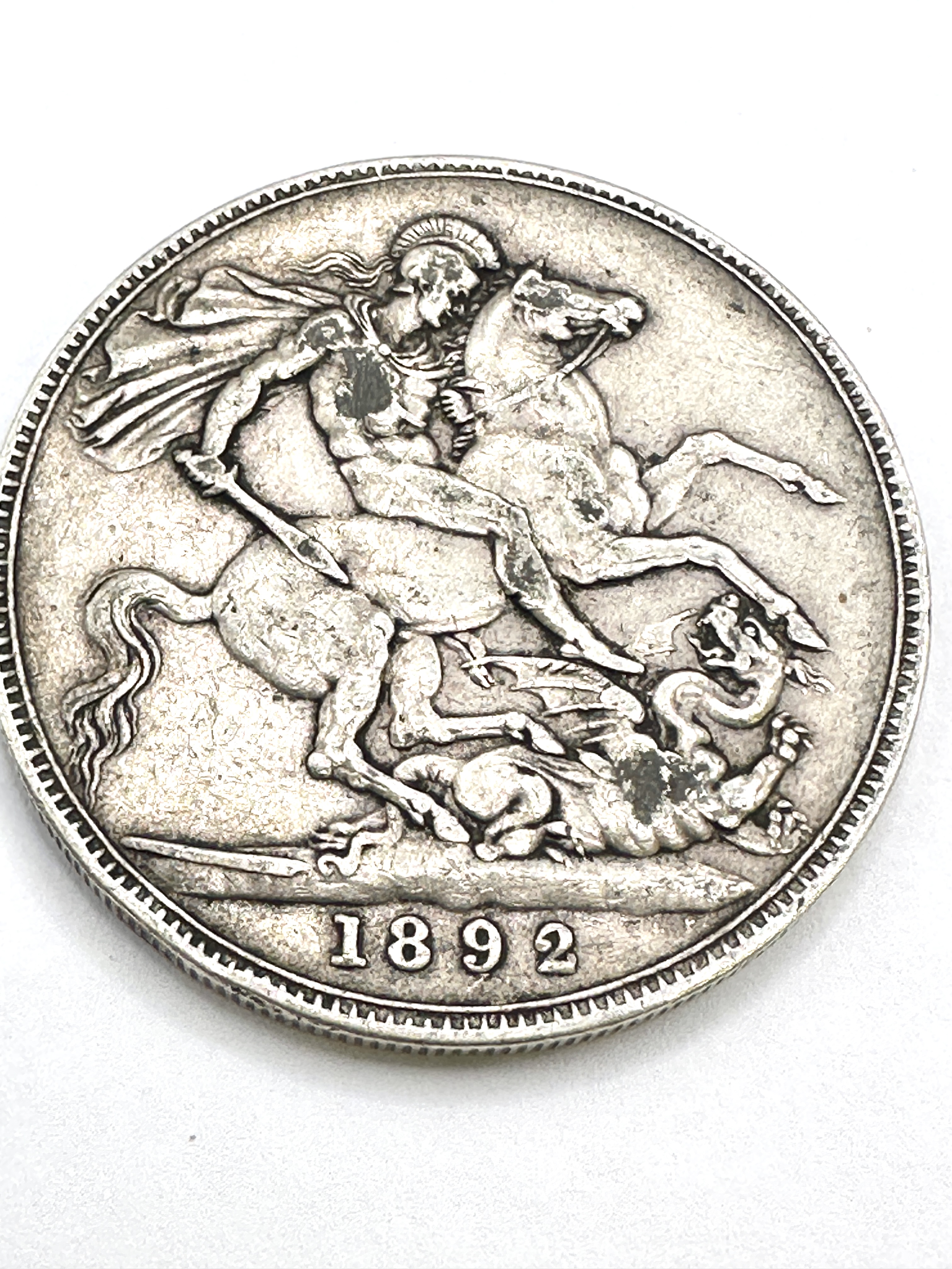 UK 1892 Queen Victoria Sterling Silver Crown