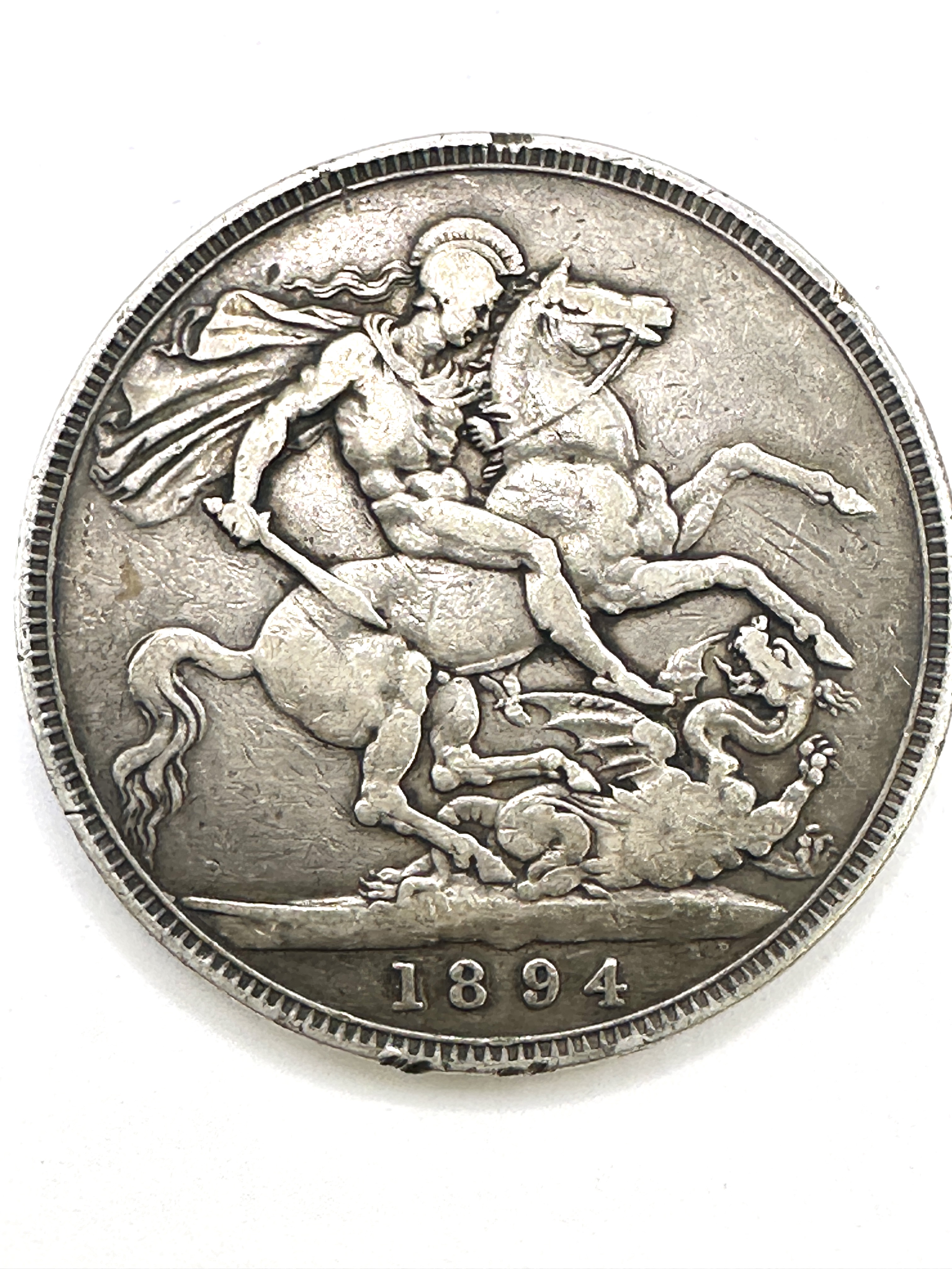 UK 1894 Queen Victoria Silver Crown