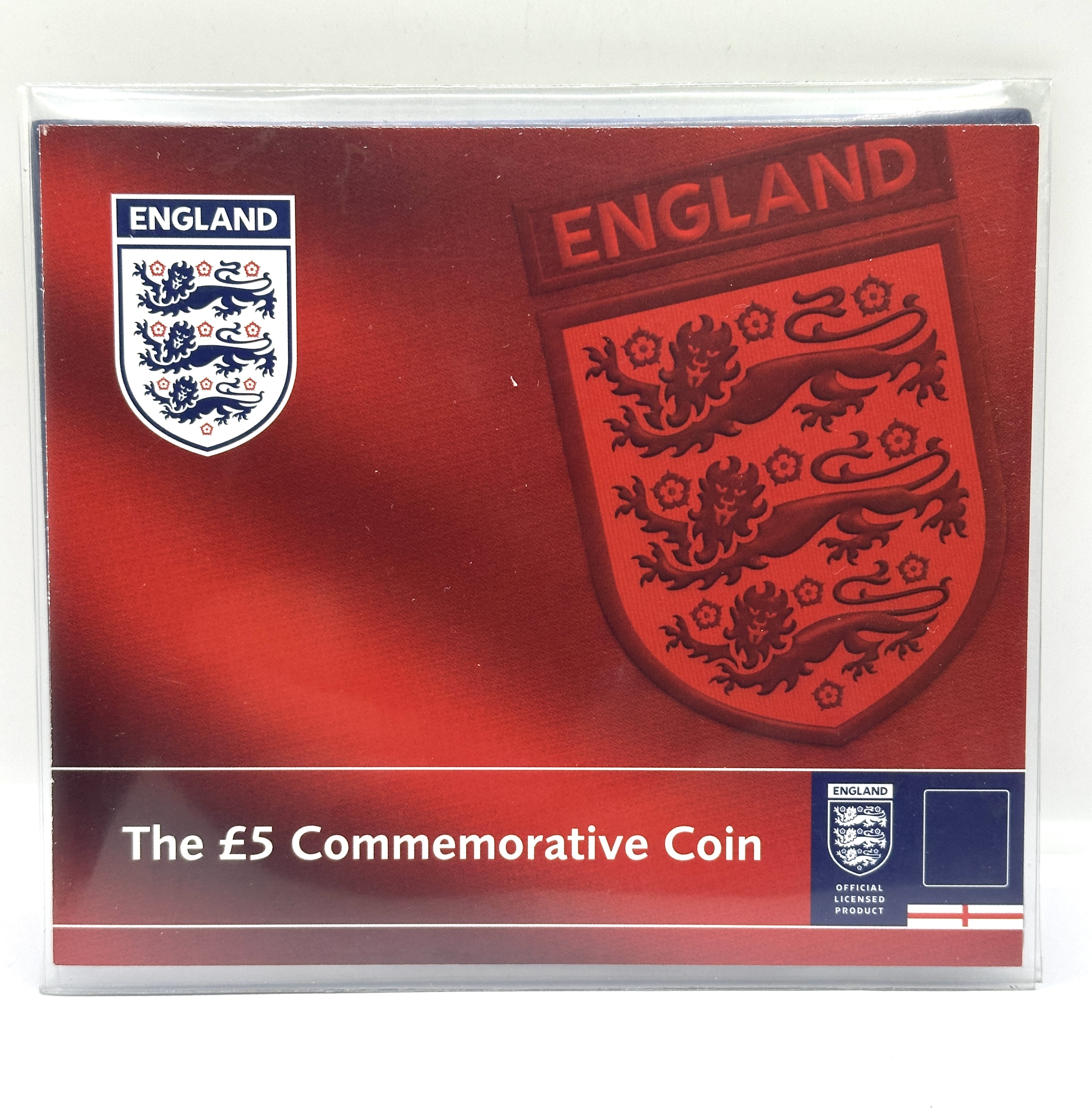 Alderney 2006 World Cup England £5 Commemorative Cupro-Nickel Coin in Presentation Folder