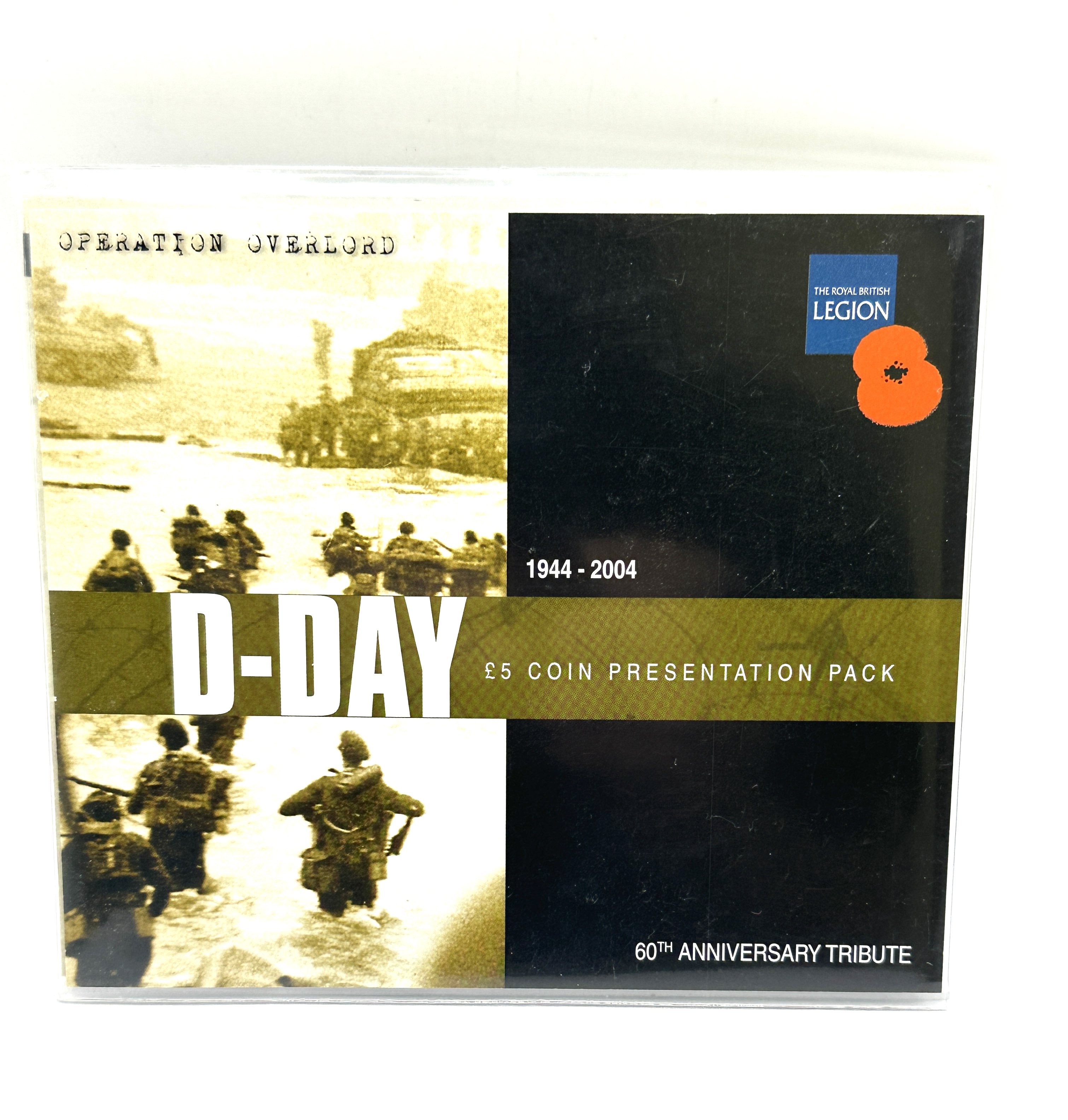 2004 Guernsey D-Day Landings 60th Anniversary Five Pounds Coin Presentation Pack