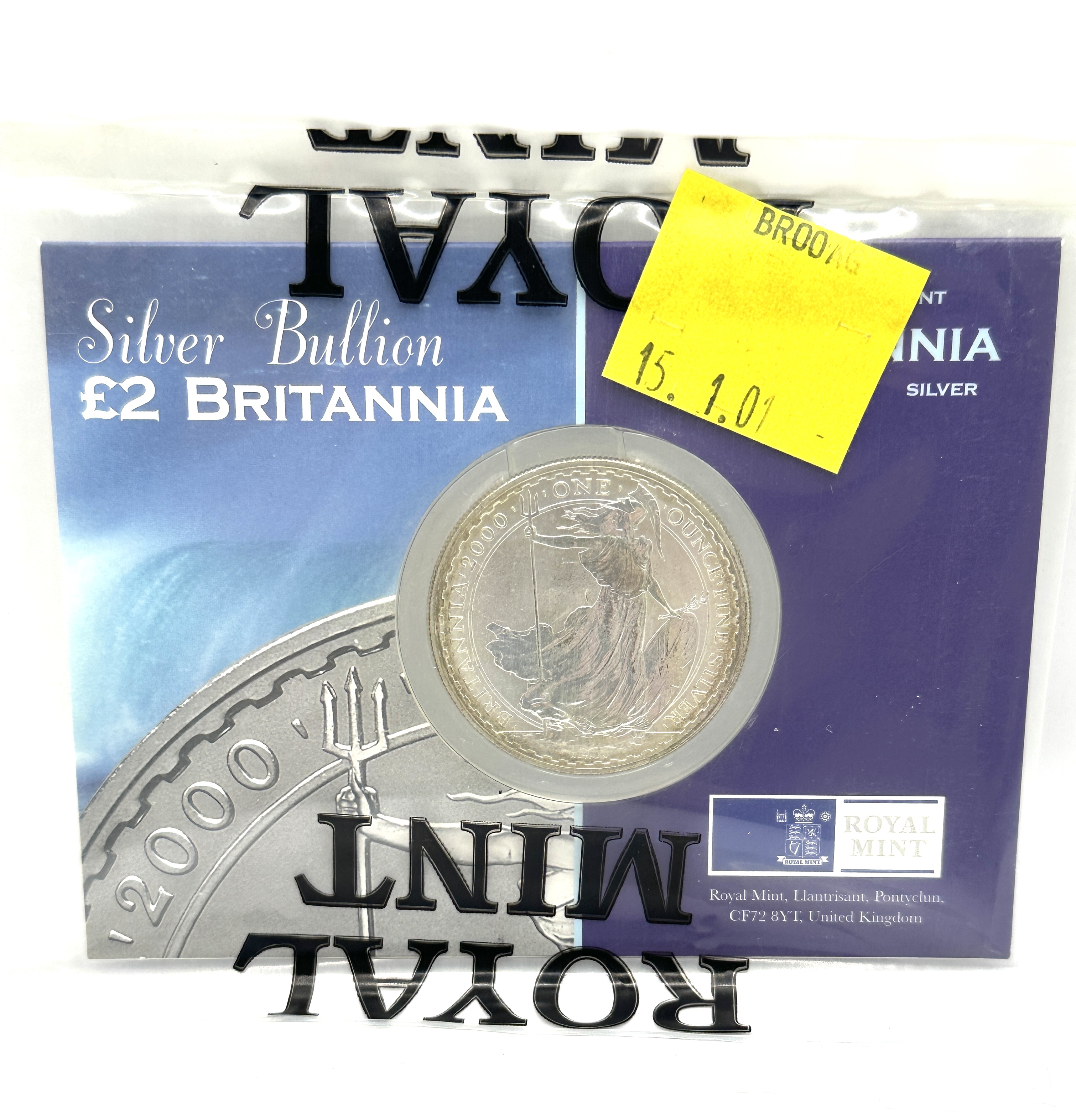2000 United Kingdom One Ounce Silver Britannia Bullion Coin