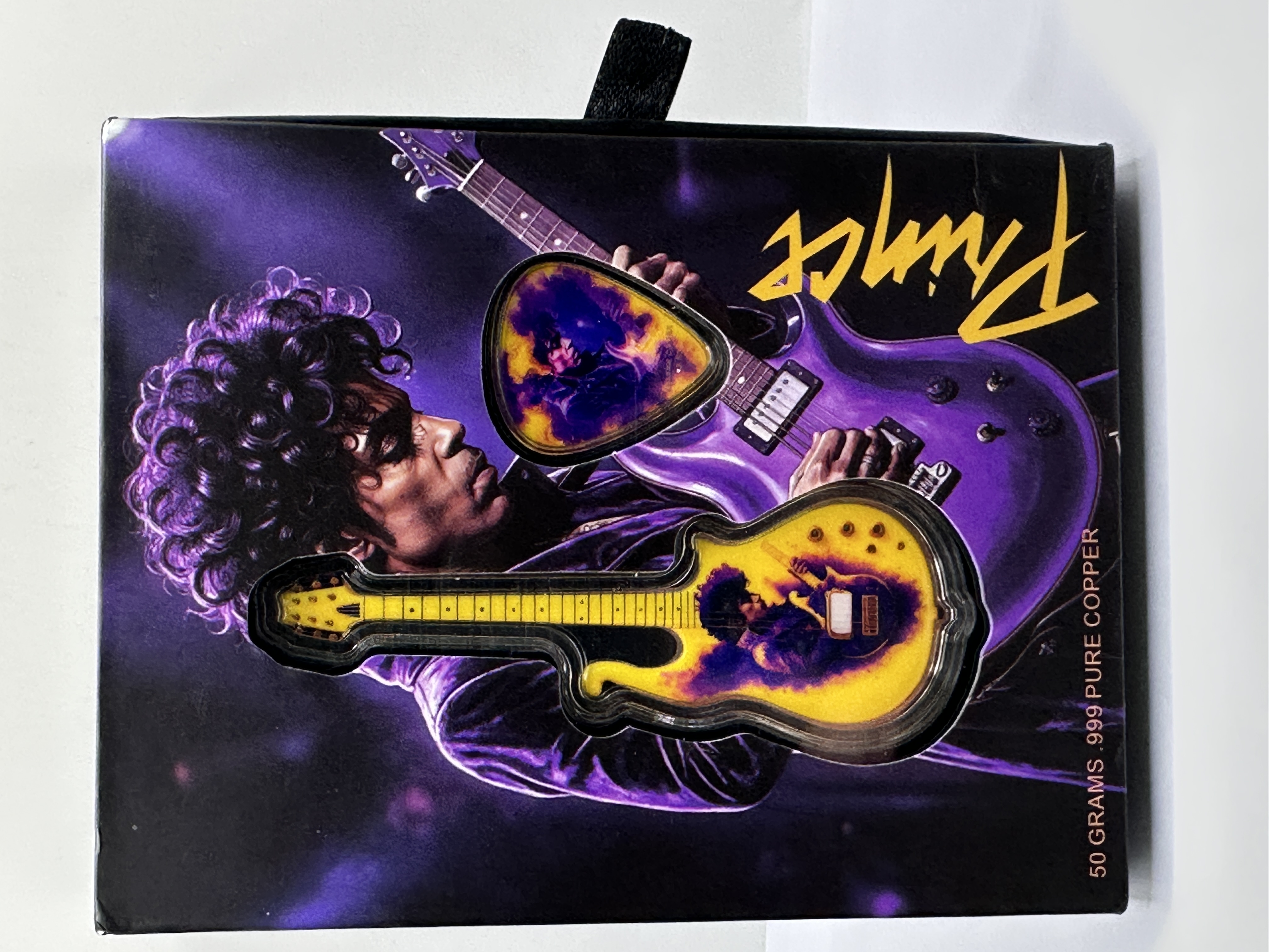 Prince Guitar & Guitar Pick Collection .999 Pure Copper Numismatic Set