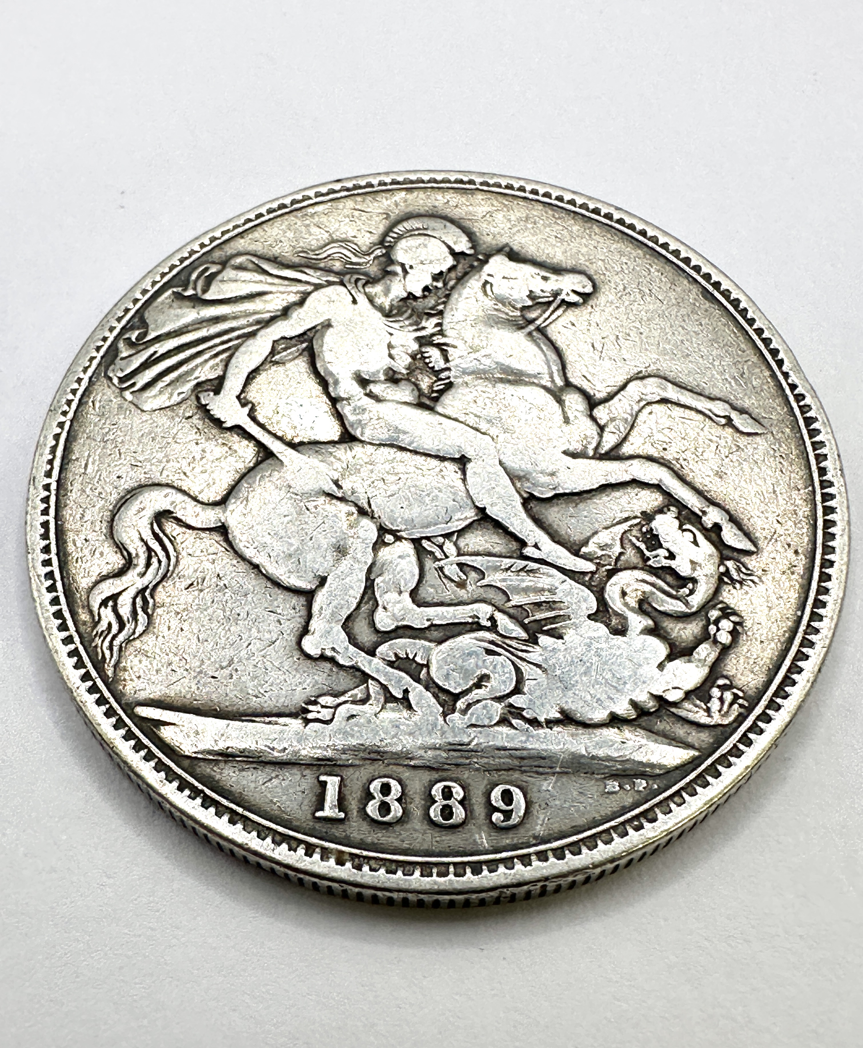 UK Victoria 1889 Silver Crown