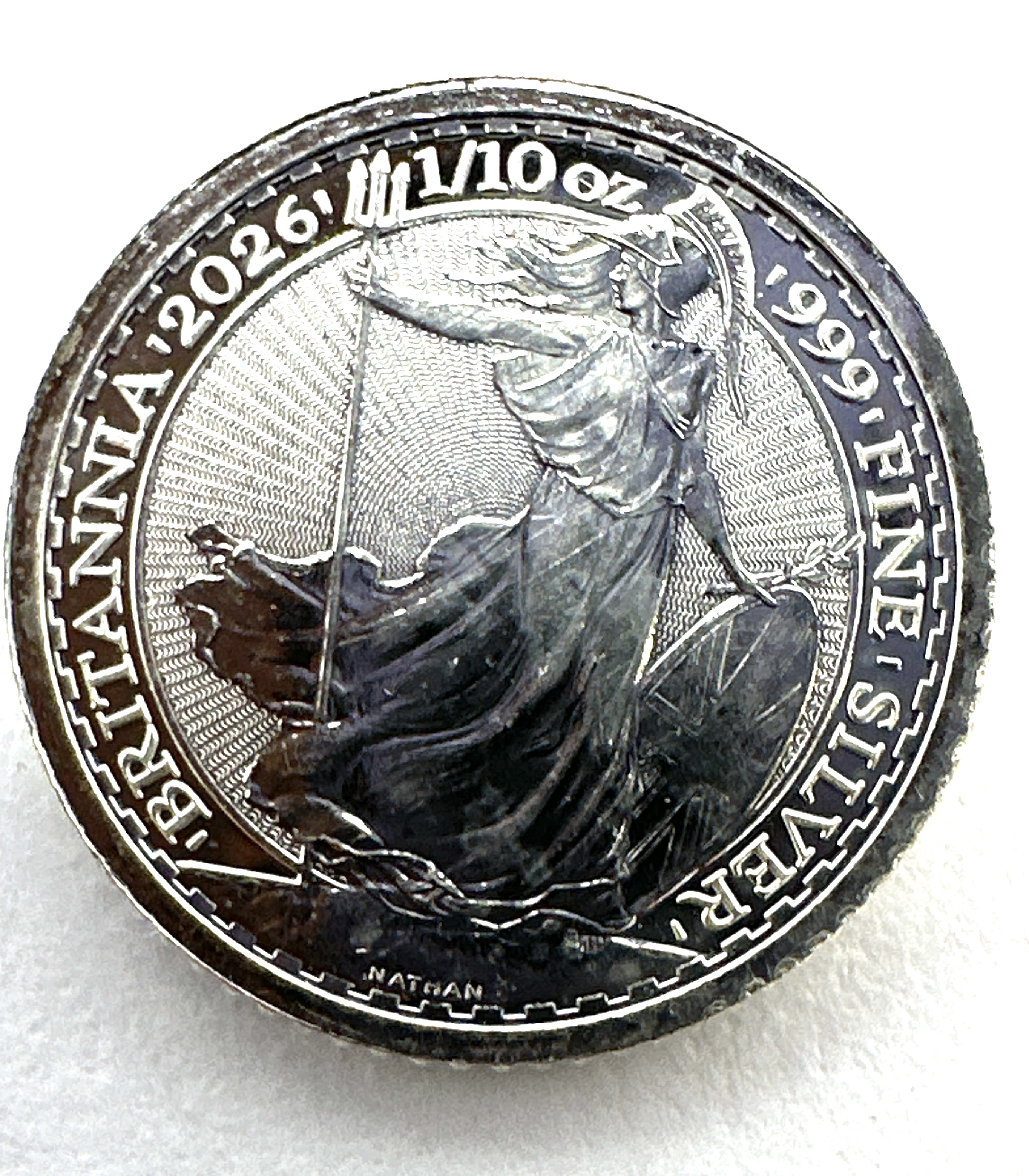 2026 Great Britain 1/10 oz Fine Silver 20 Pence Britannia Coin