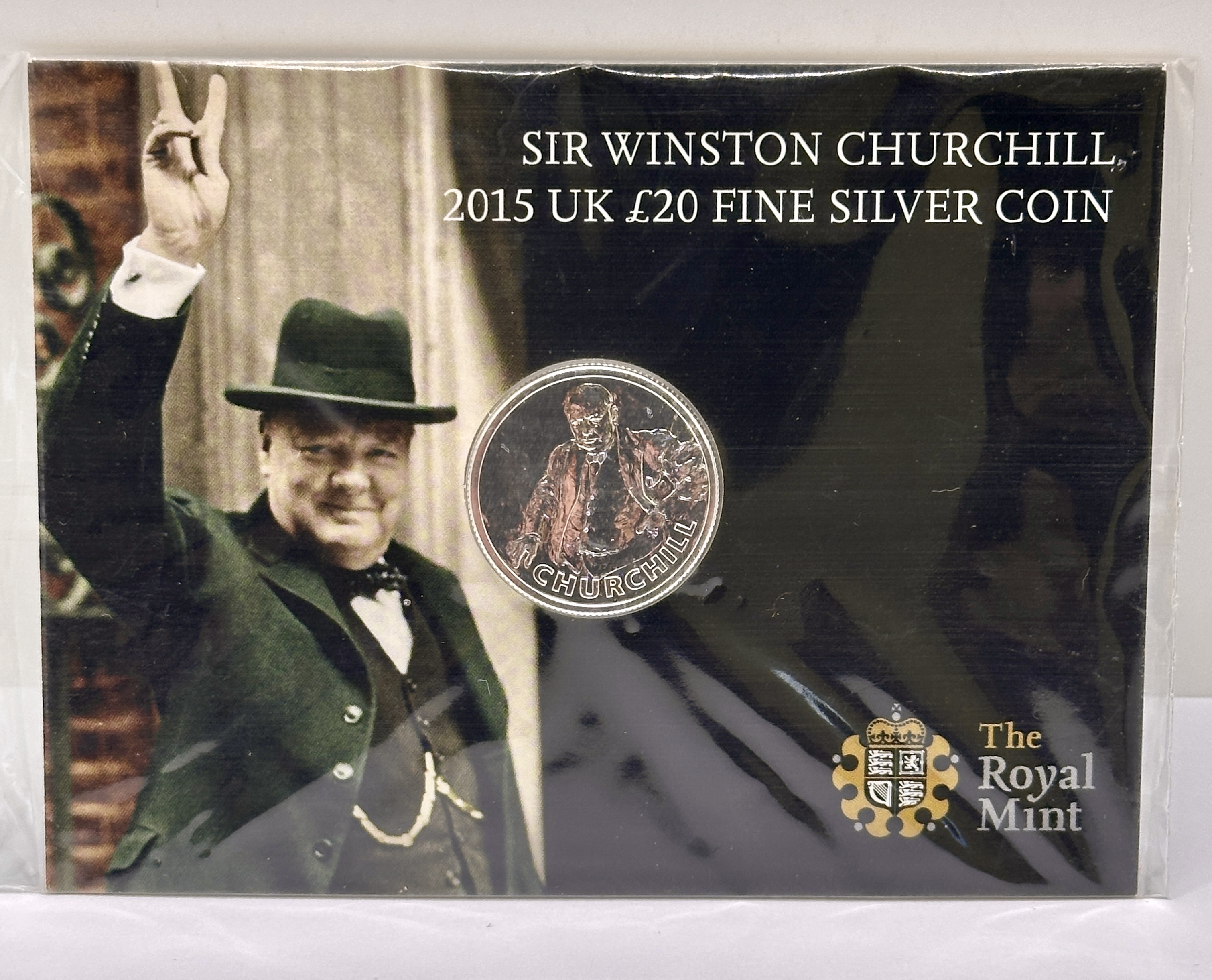 2015 UK £20 Fine Silver Coin Sir Winston Churchill