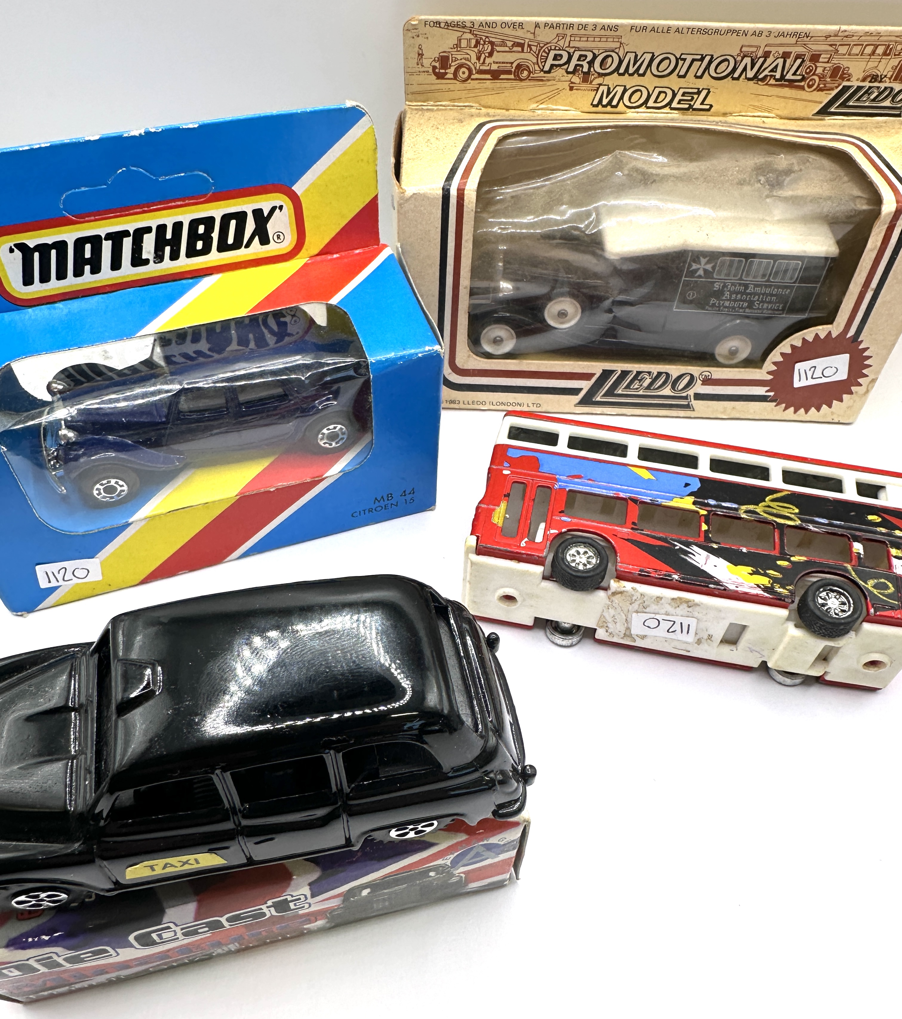 A Collection of Vintage Die-Cast Model Vehicles Including Matchbox and Lledo
