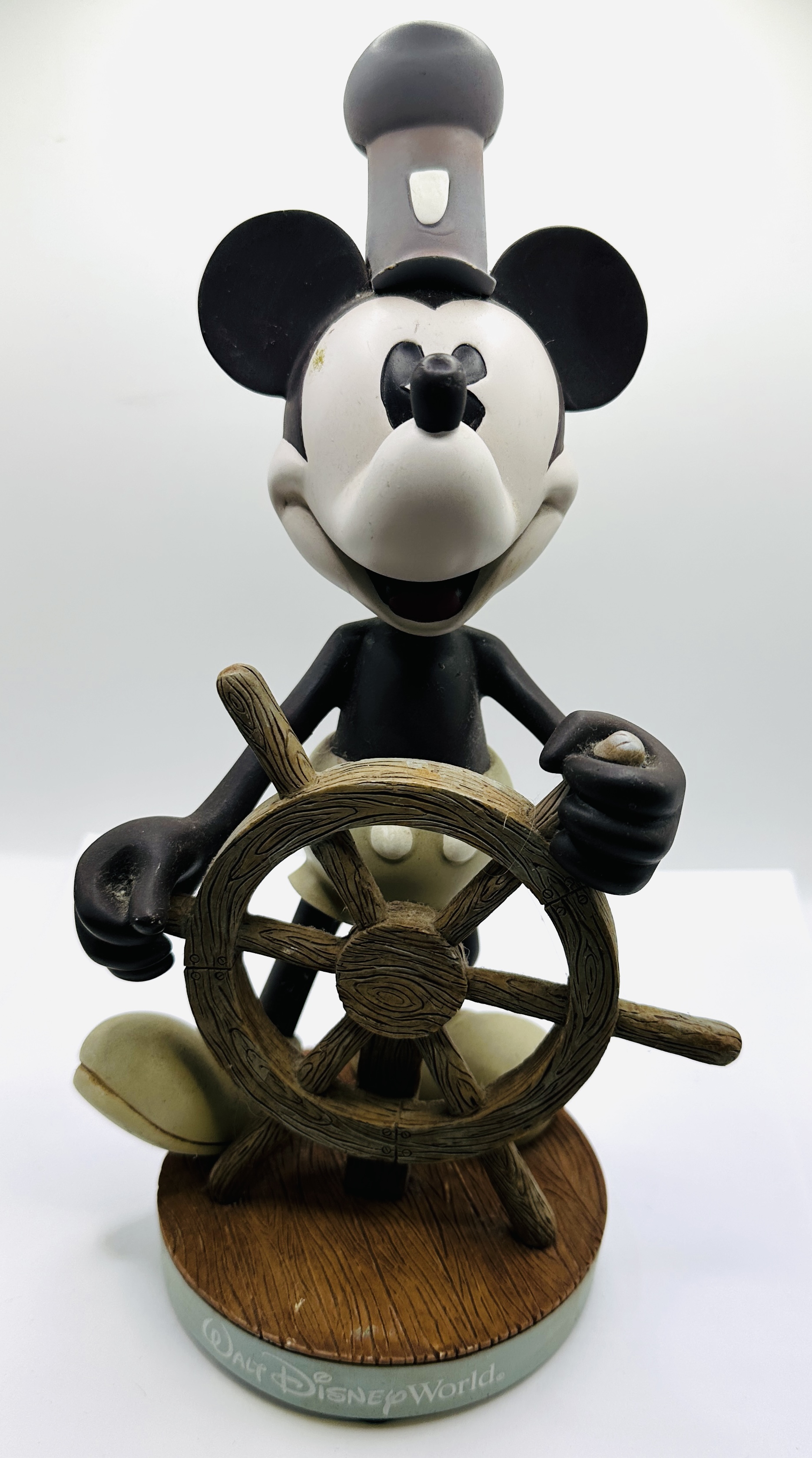Walt Disney World Steamboat Willie Mickey Mouse Bobble Dobbles Figure