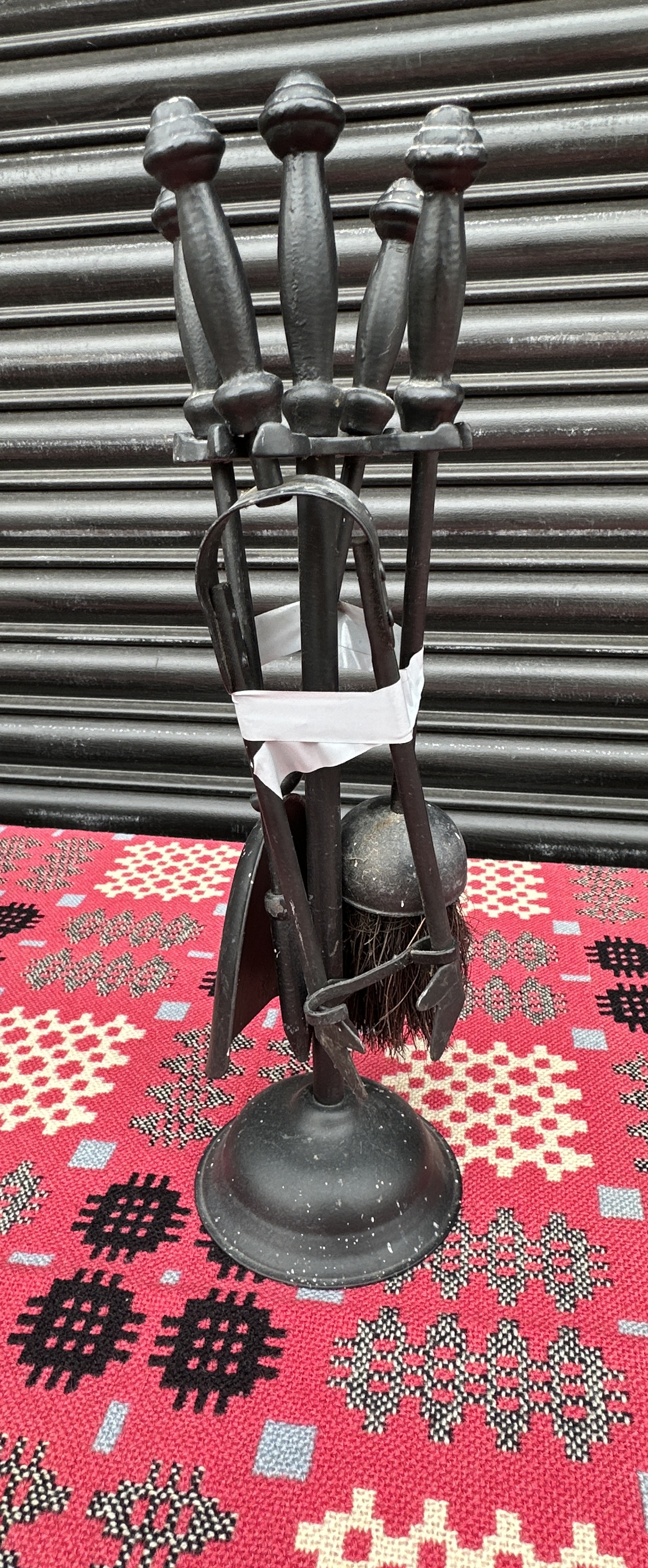 A Five-Piece  Fireside Companion Set