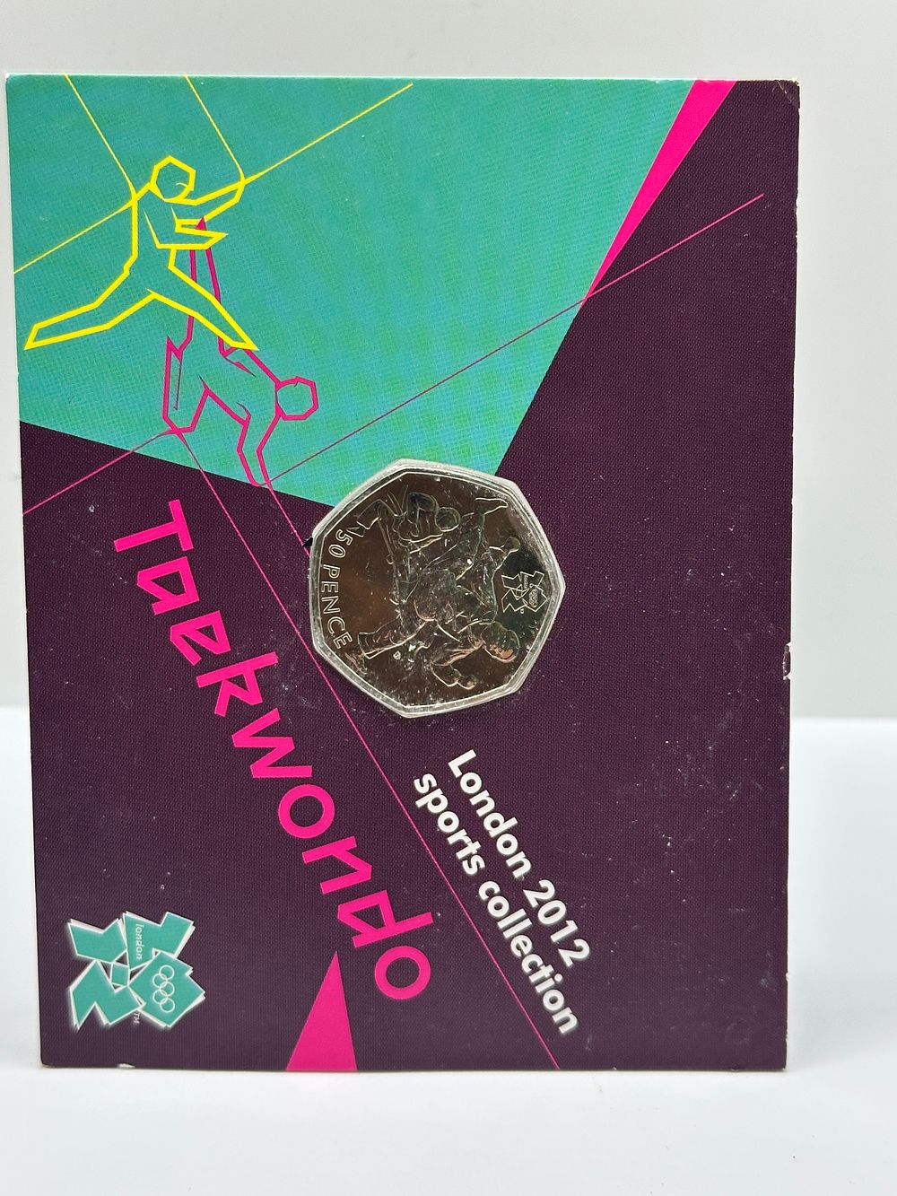Lot 233: UK London 2012 Taekwondo 50 Pence Commemorative Coin in Presentation Card