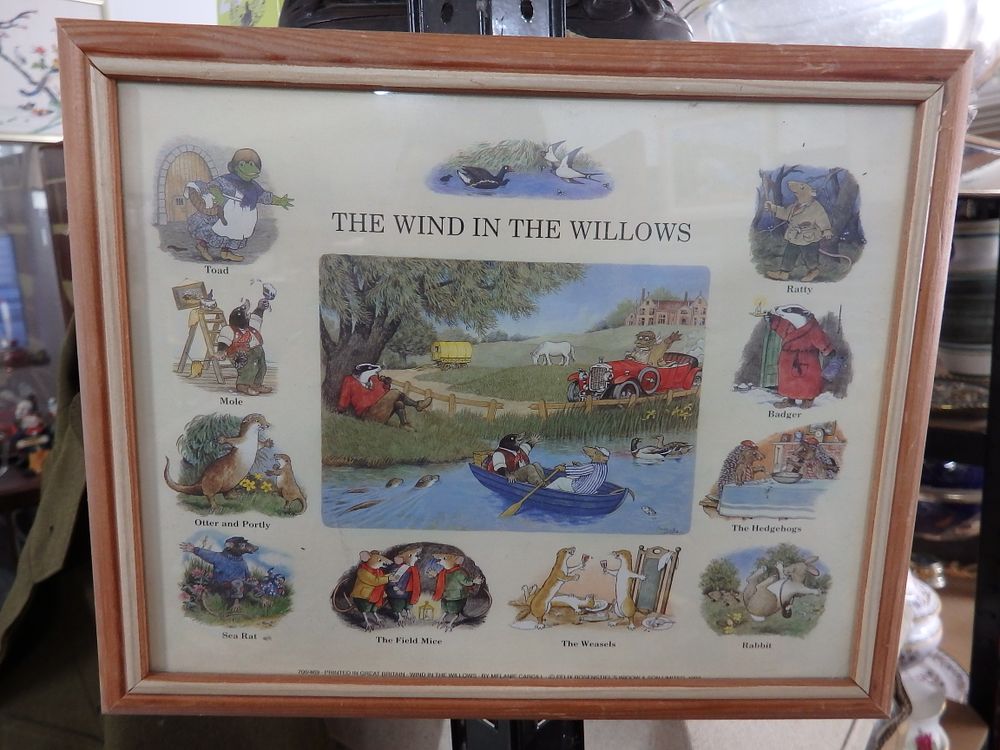 Lot 240: Melanie Cargill The Wind in the Willows Framed Colour Print