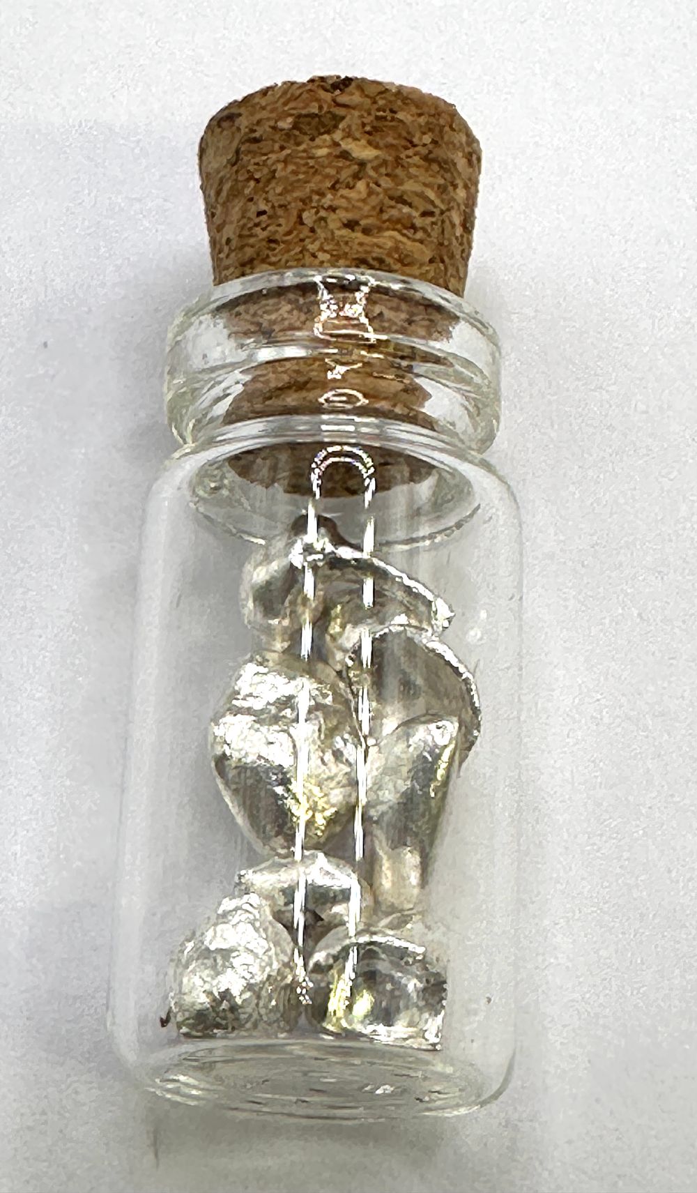 Lot 319: Two Grams of Silver Grain in a Glass Vial