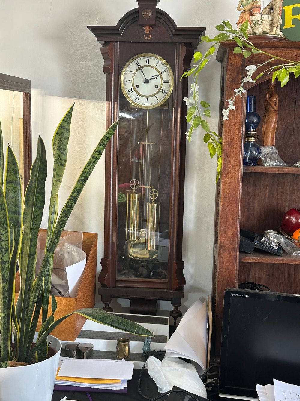 Lot 321: A Weight-Driven Wall Regulator Clock with Two Weights and Pendulum