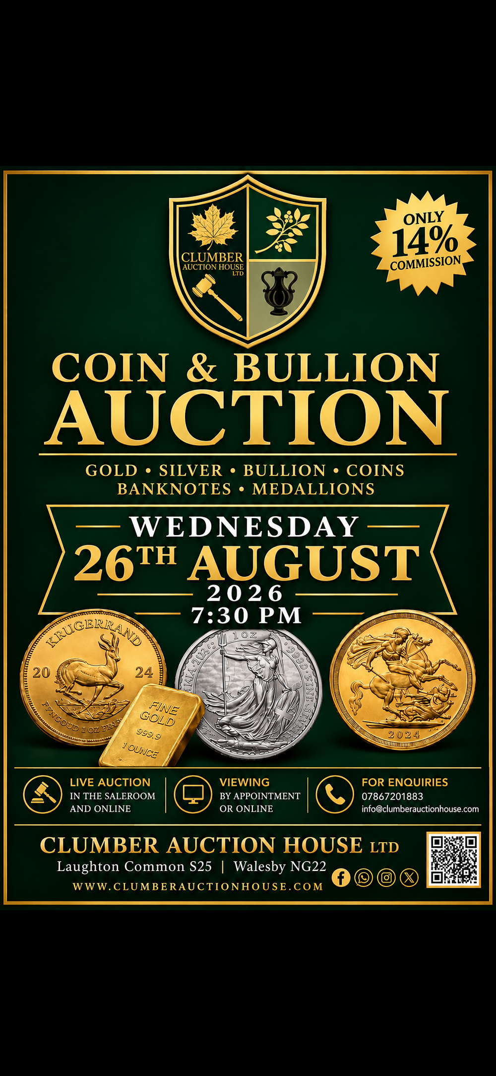 Lot 400: join us in our Next Auction "coins & Bullion