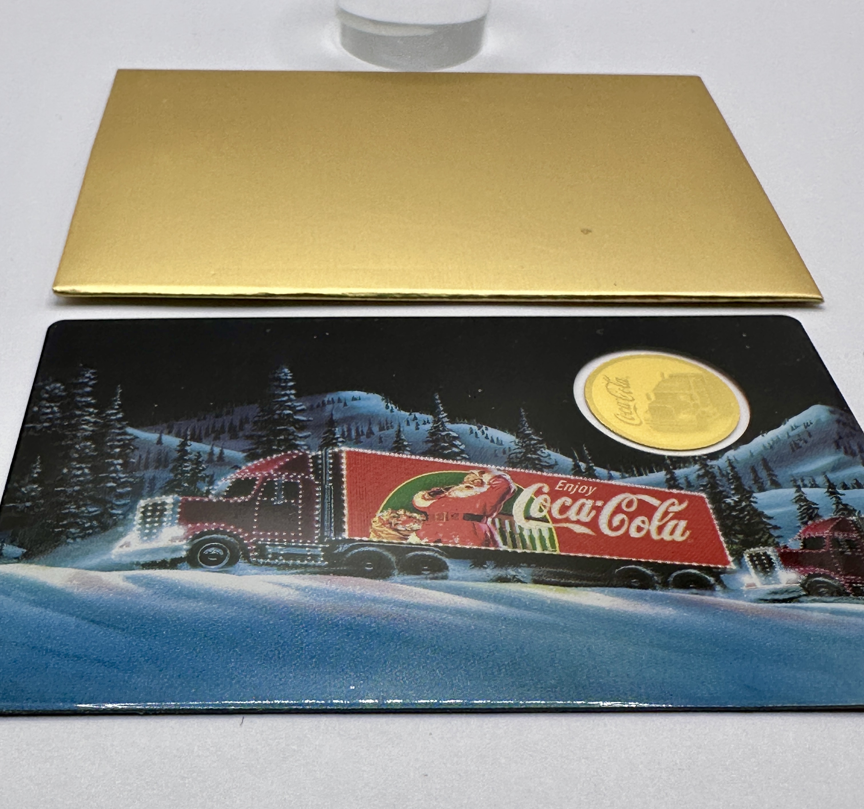 Republic of Chad Coca-Cola Truck Series Gold 999 3000 Francs CFA Coin