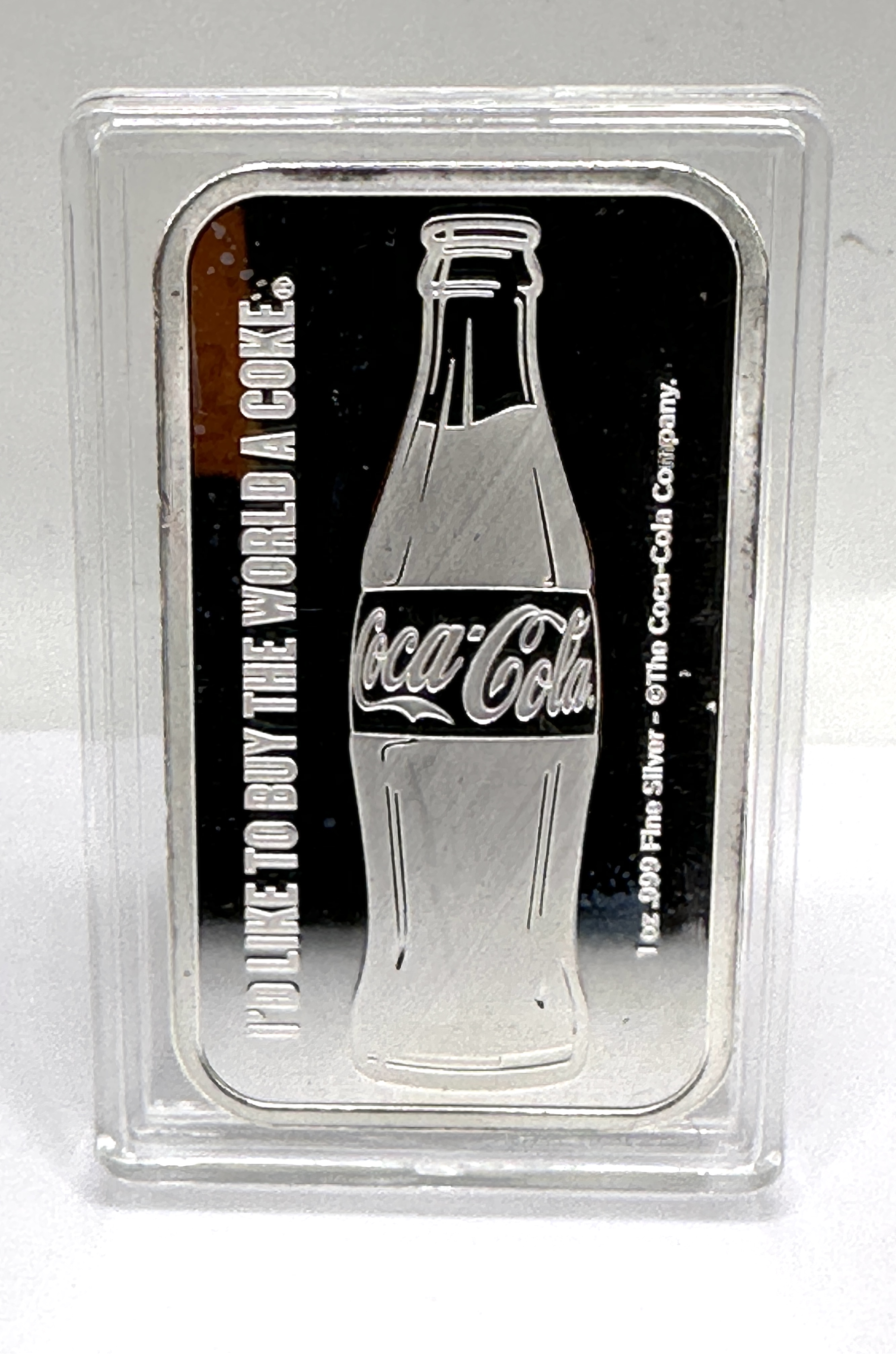 A 1999 Coca-Cola 1 oz .999 Fine Silver Bar
