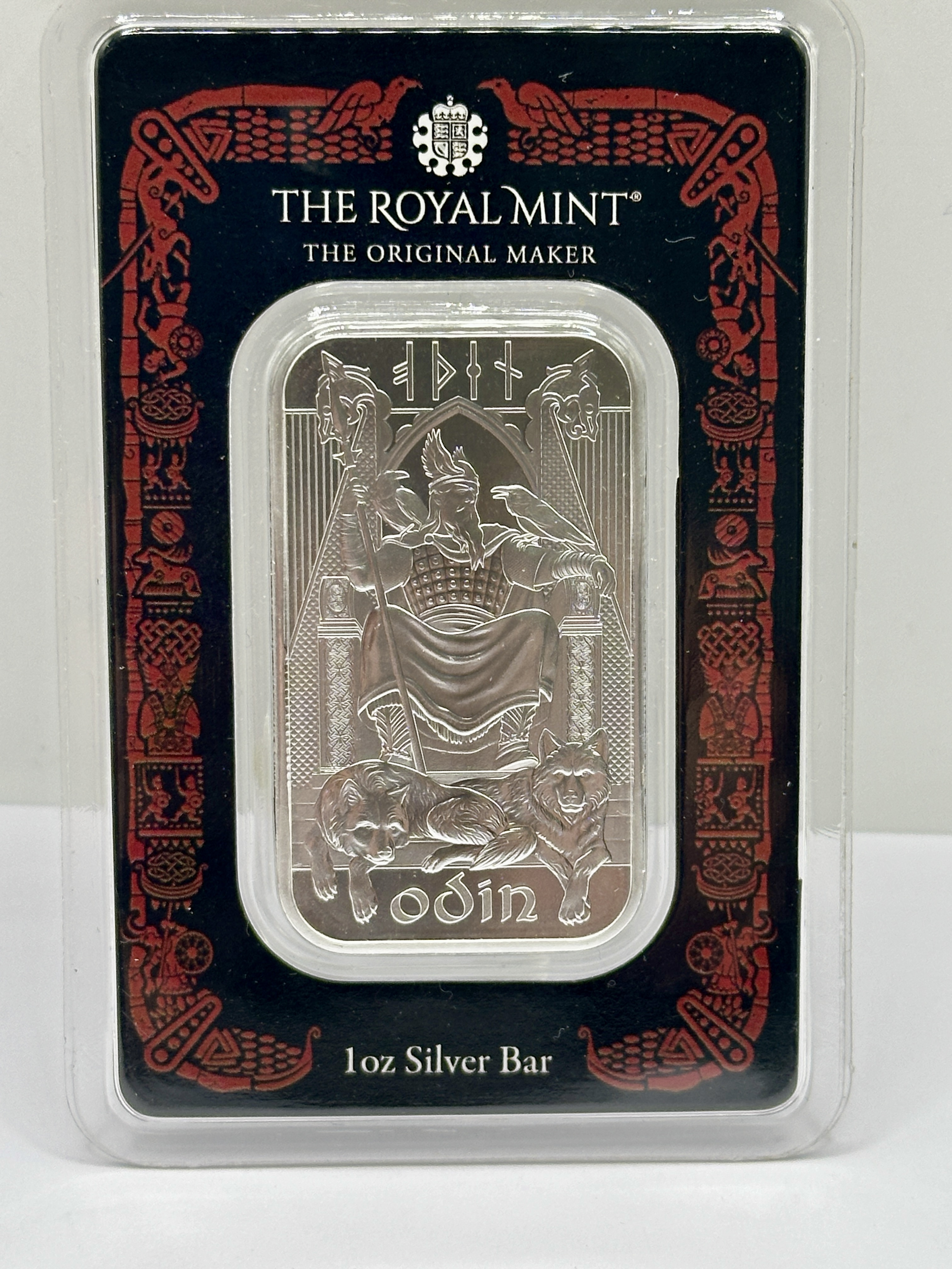 The Royal Mint 2024 Odin 999.9 Fine Silver 1oz Bar