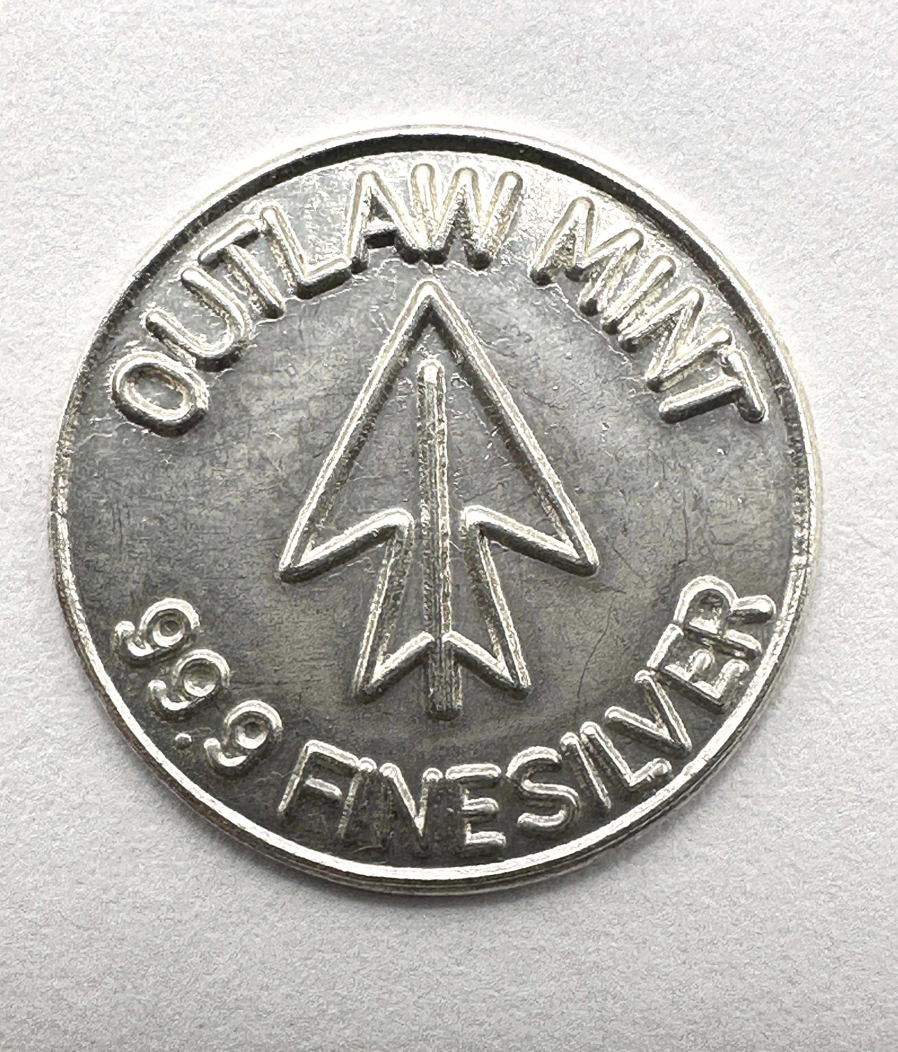 Outlaw Mint 99.9 Fine Silver Round