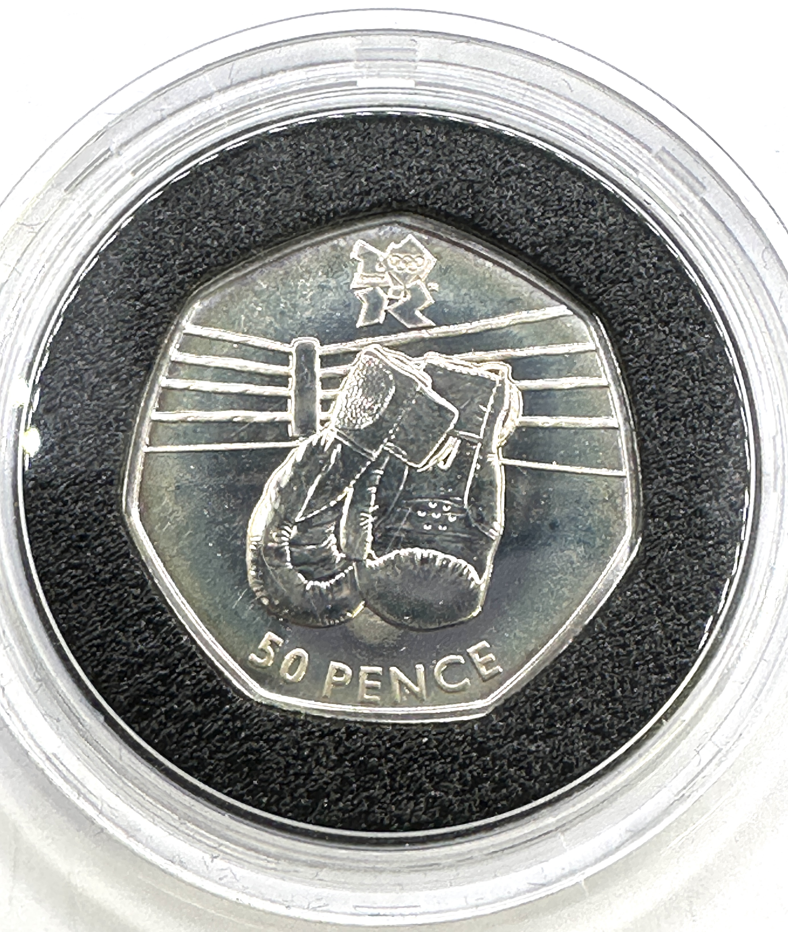 London 2012 Silver Proof Olympics Boxing 50 Pence Coin